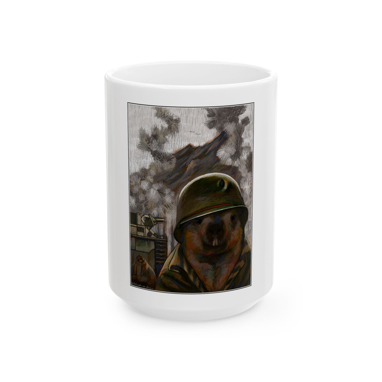 Thousand Marmot Stare - Coffee Mug