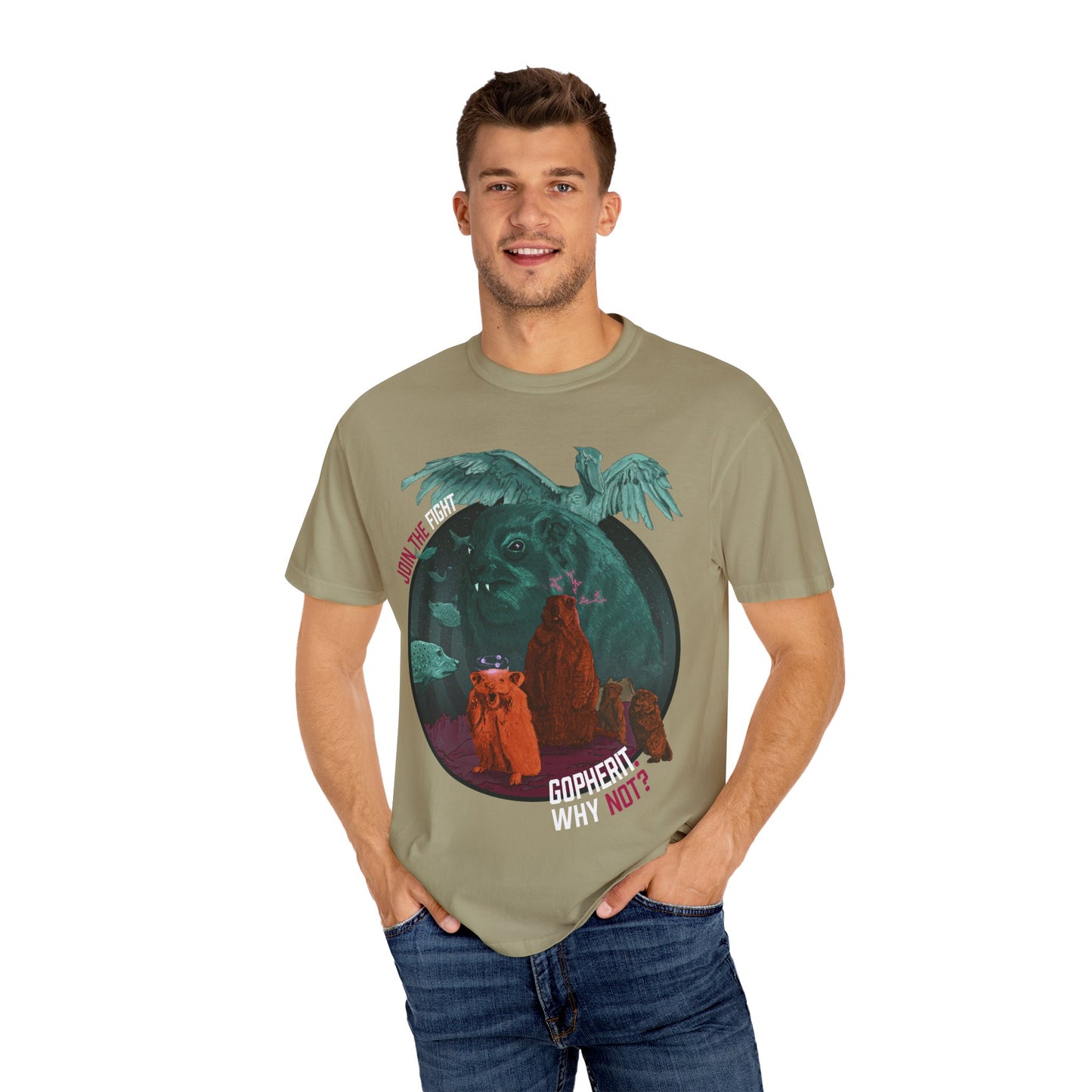 Gopherit. Why Not? - T-Shirt (Front)