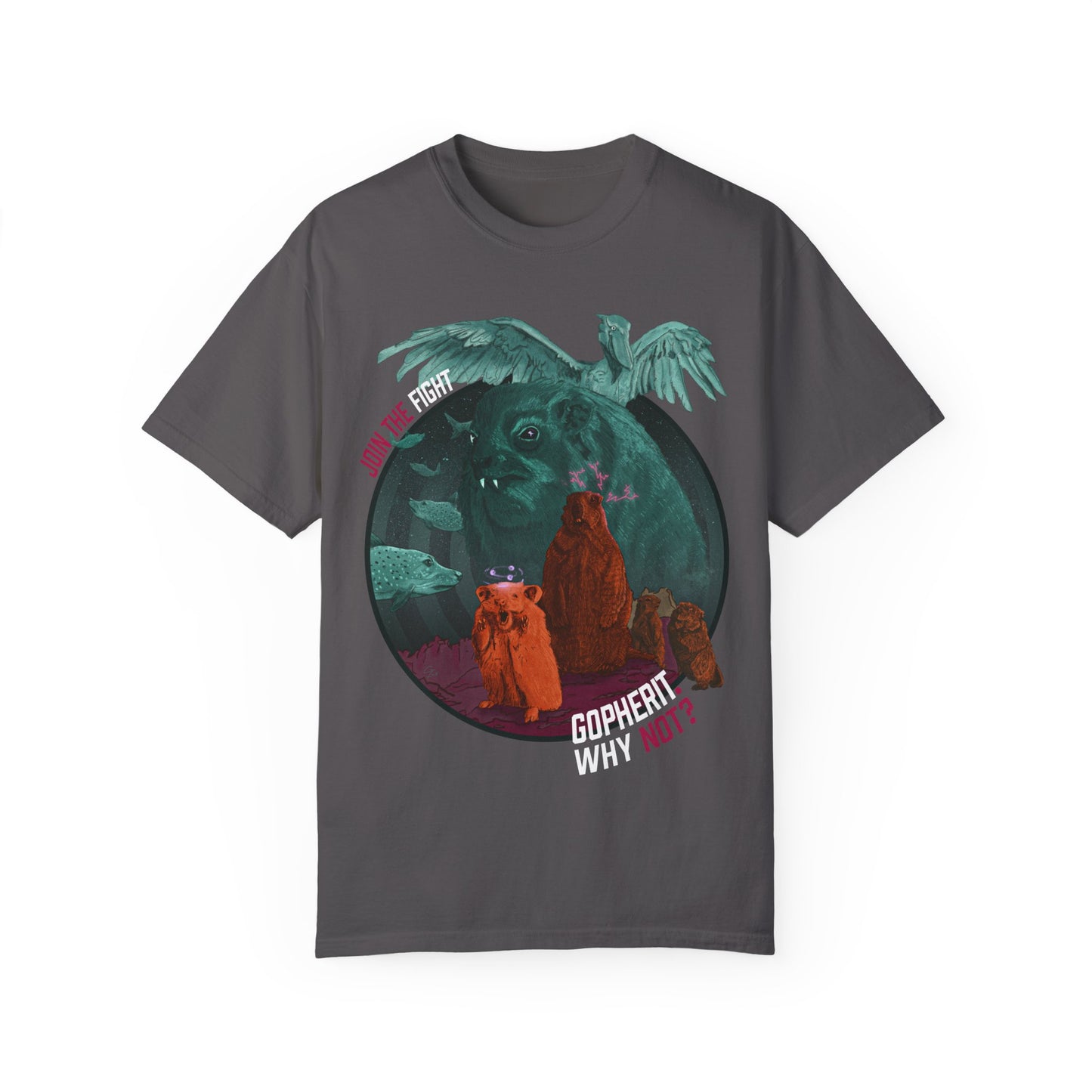 Gopherit. Why Not? - T-Shirt (Front)