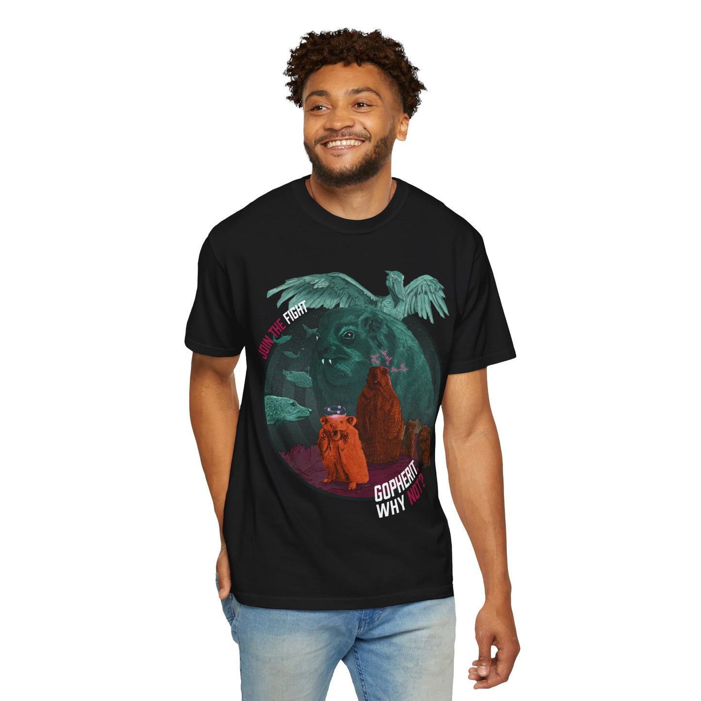 Gopherit. Why Not? - T-Shirt (Front)