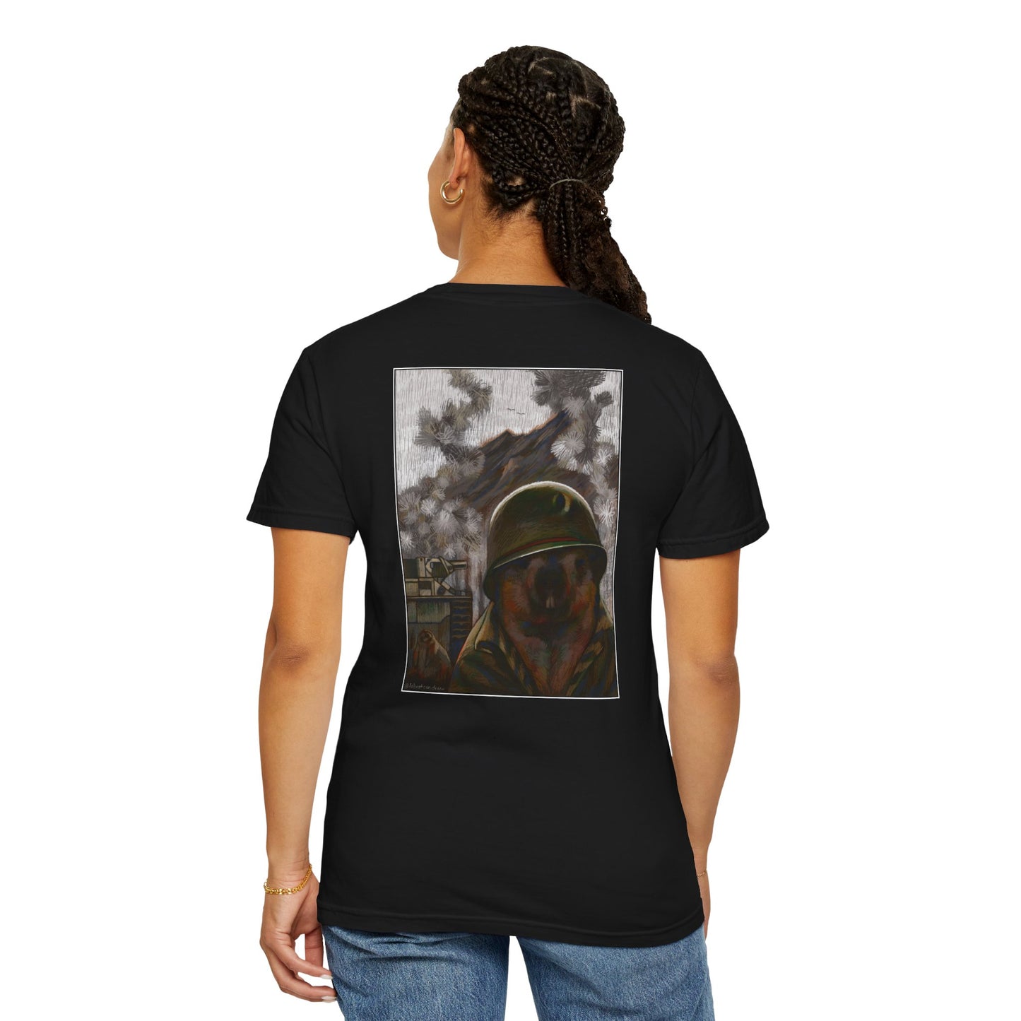 Thousand Marmot Stare - T-Shirt (Back)