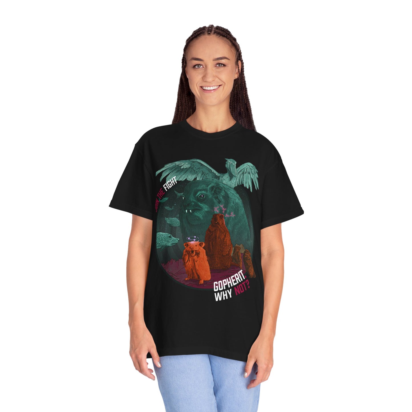 Gopherit. Why Not? - T-Shirt (Front)