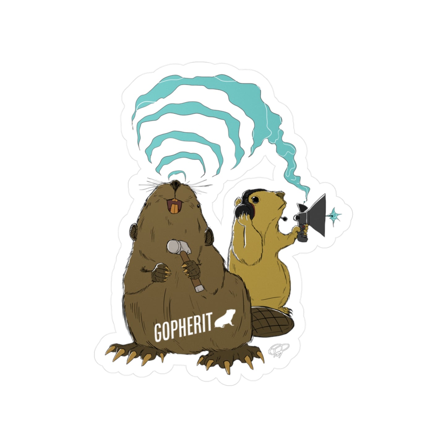 Beaverwave - Sticker
