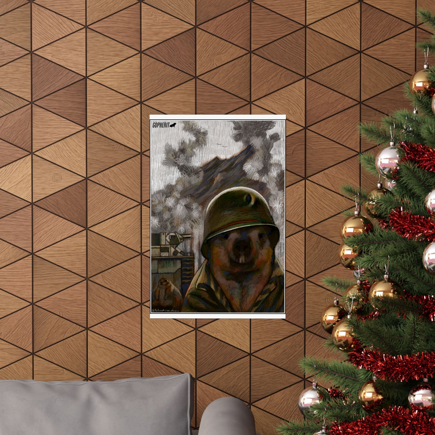 Thousand Marmot Stare - Poster