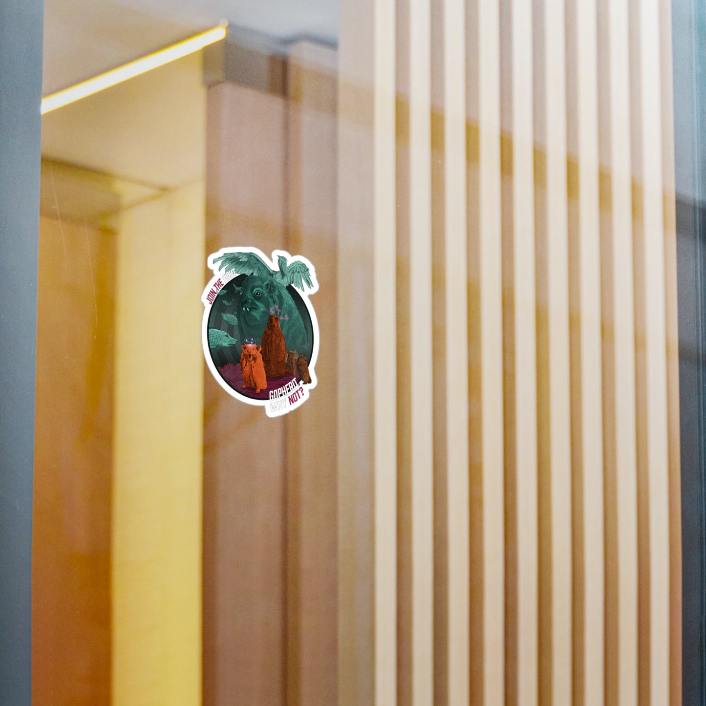 Gopherit. Why Not? - Sticker