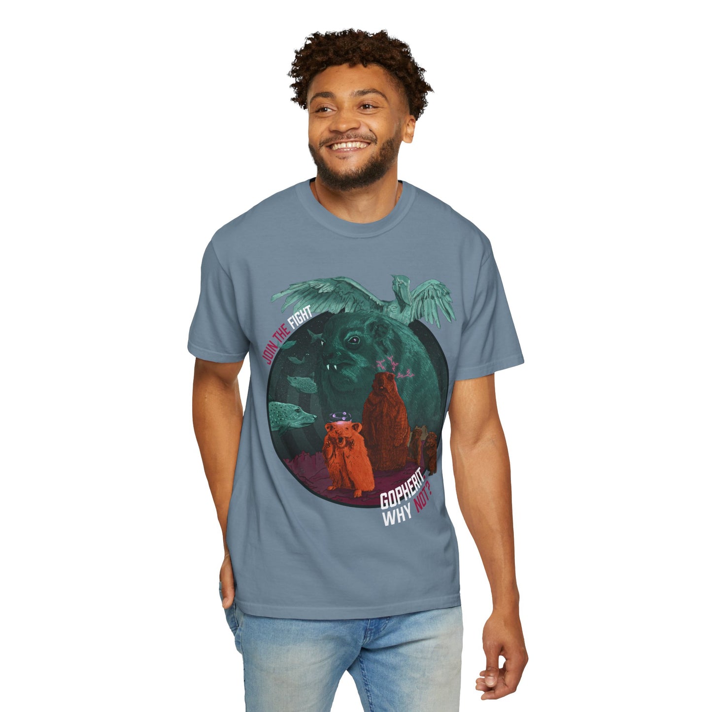 Gopherit. Why Not? - T-Shirt (Front)