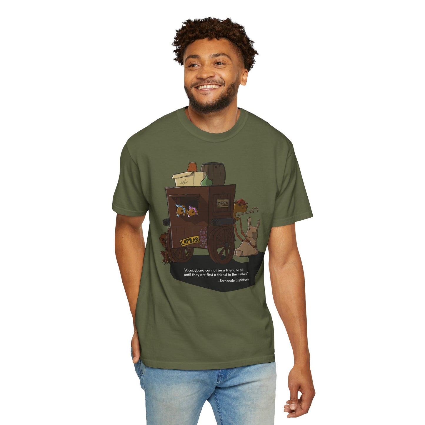 Capybara Caravan - T-Shirt (Front)