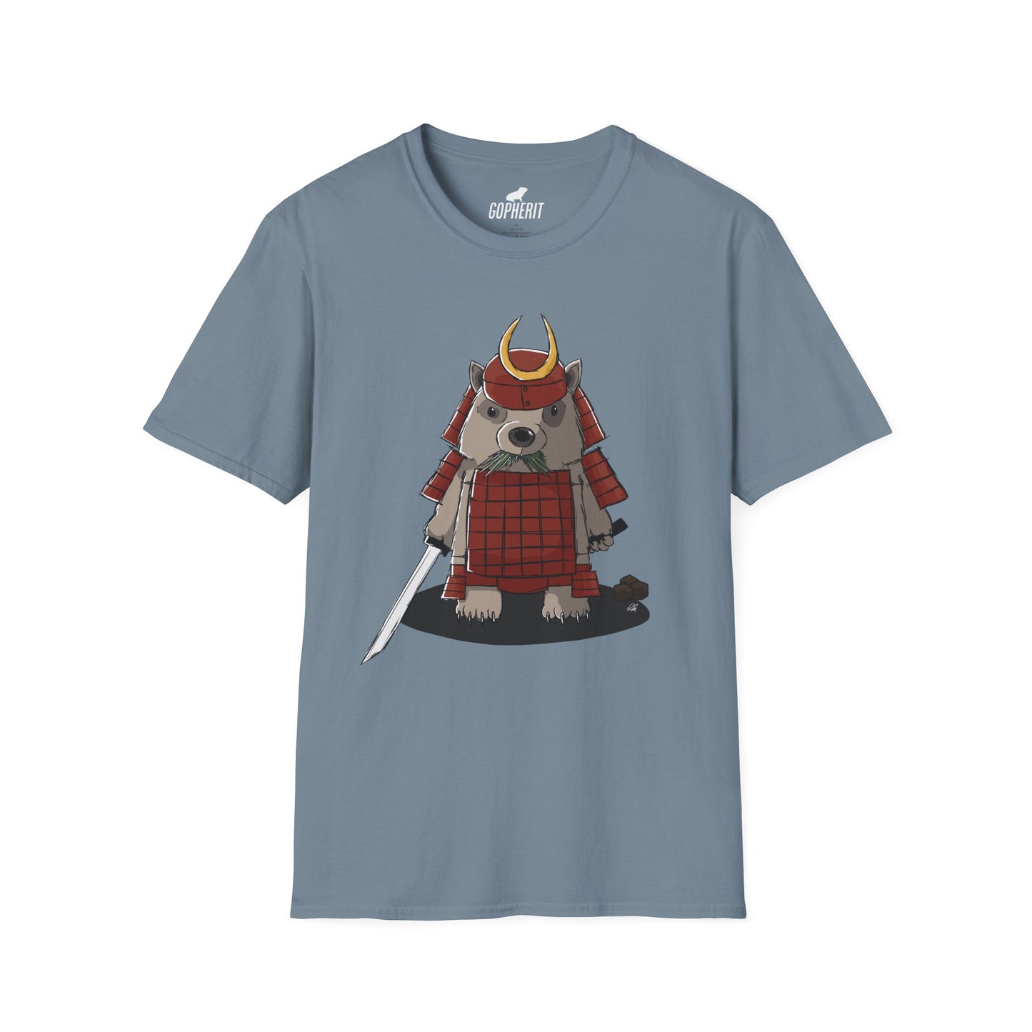 Wombat Samurai - T-Shirt (Front)