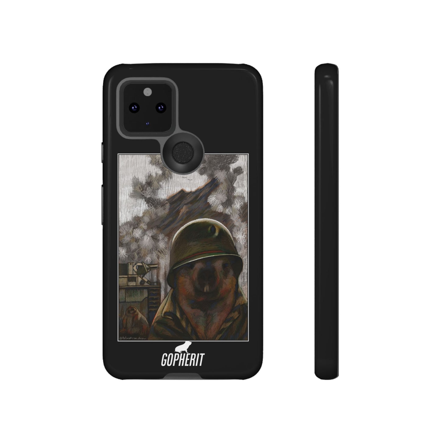 Thousand Marmot Stare - Phone Case