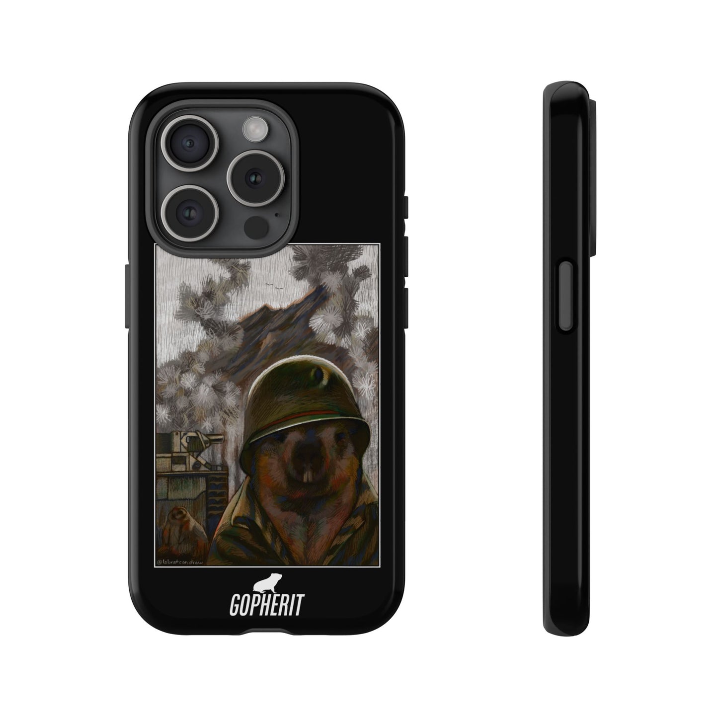 Thousand Marmot Stare - Phone Case