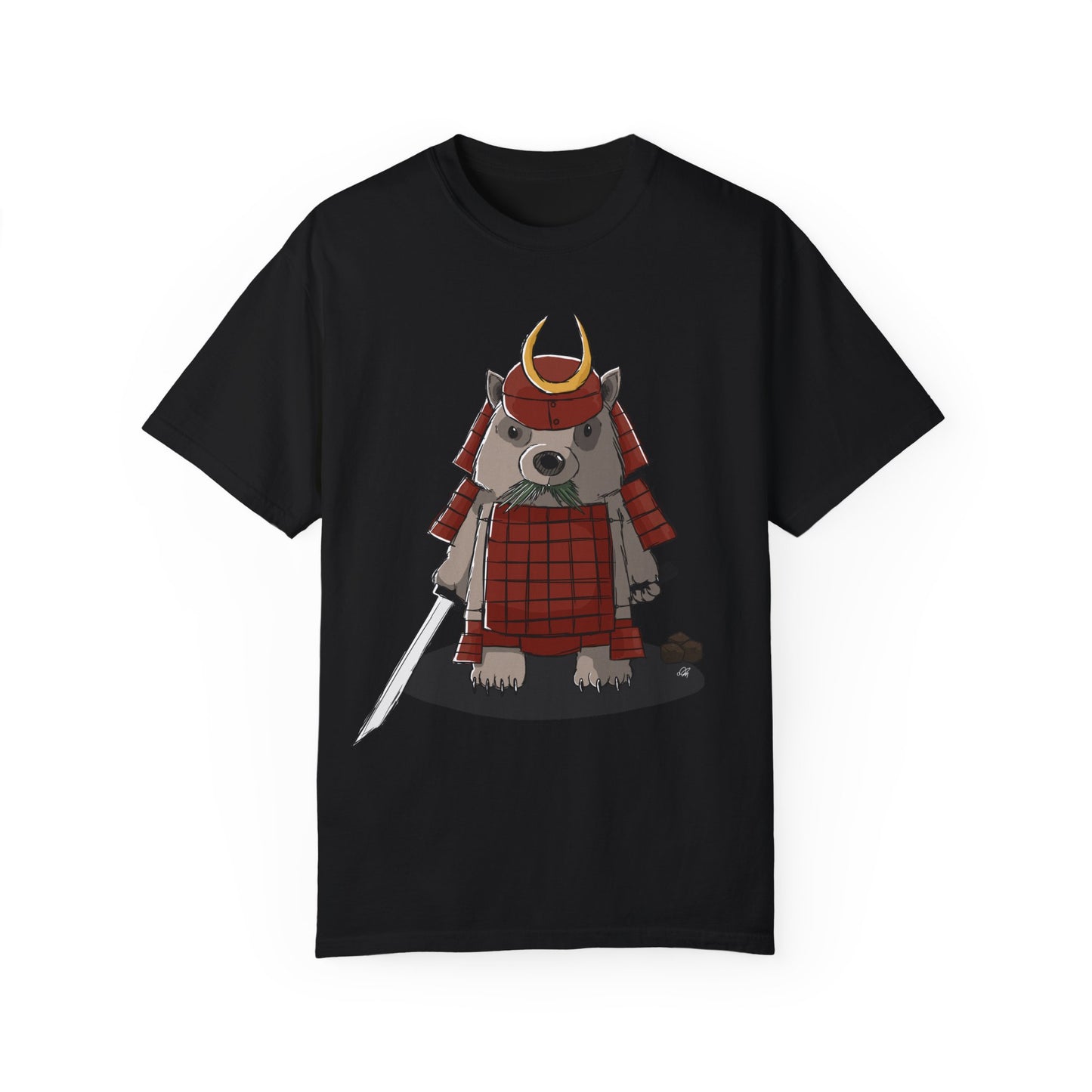 Wombat Samurai - T-Shirt (Front)