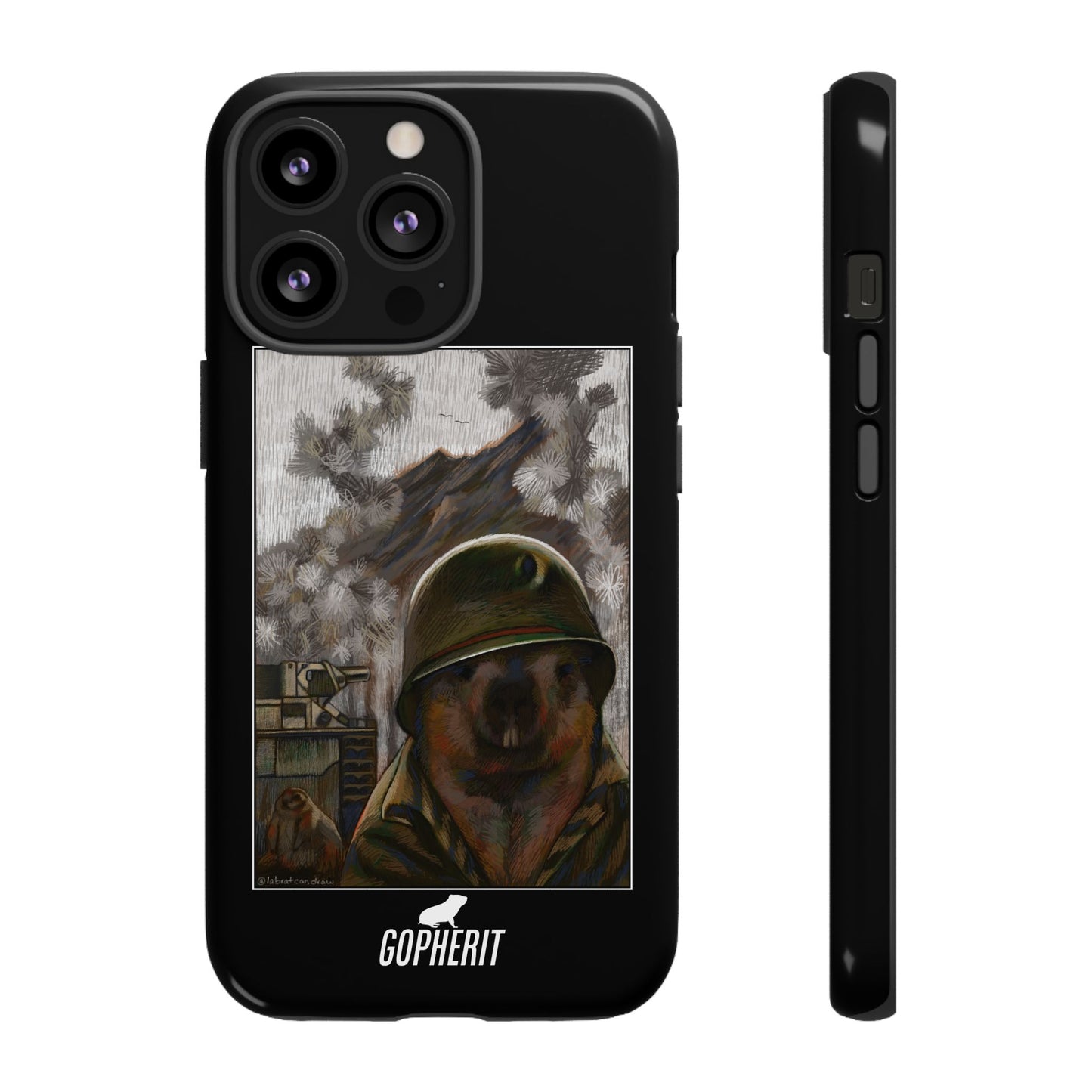 Thousand Marmot Stare - Phone Case