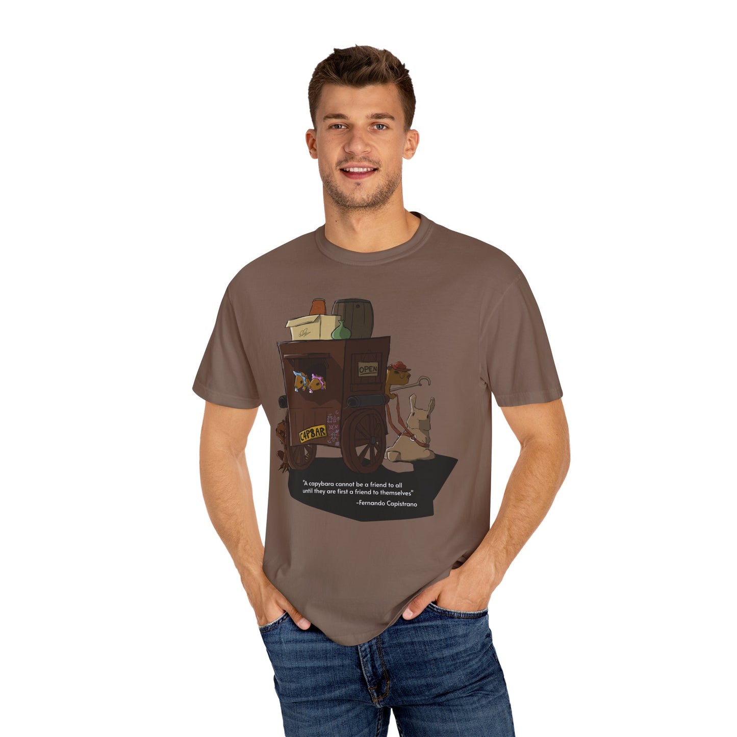 Capybara Caravan - T-Shirt (Front)