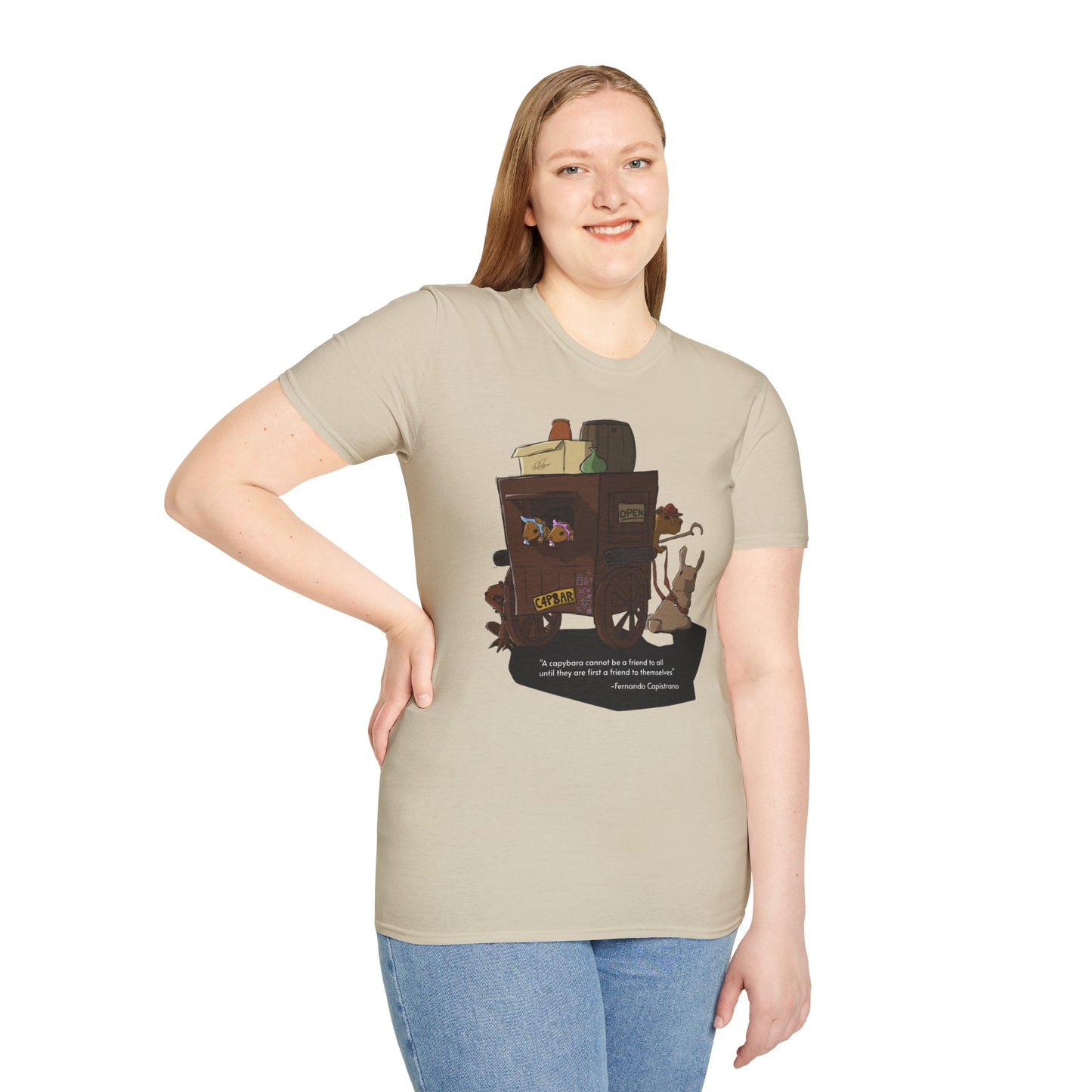 Capybara Caravan - T-Shirt (Front)