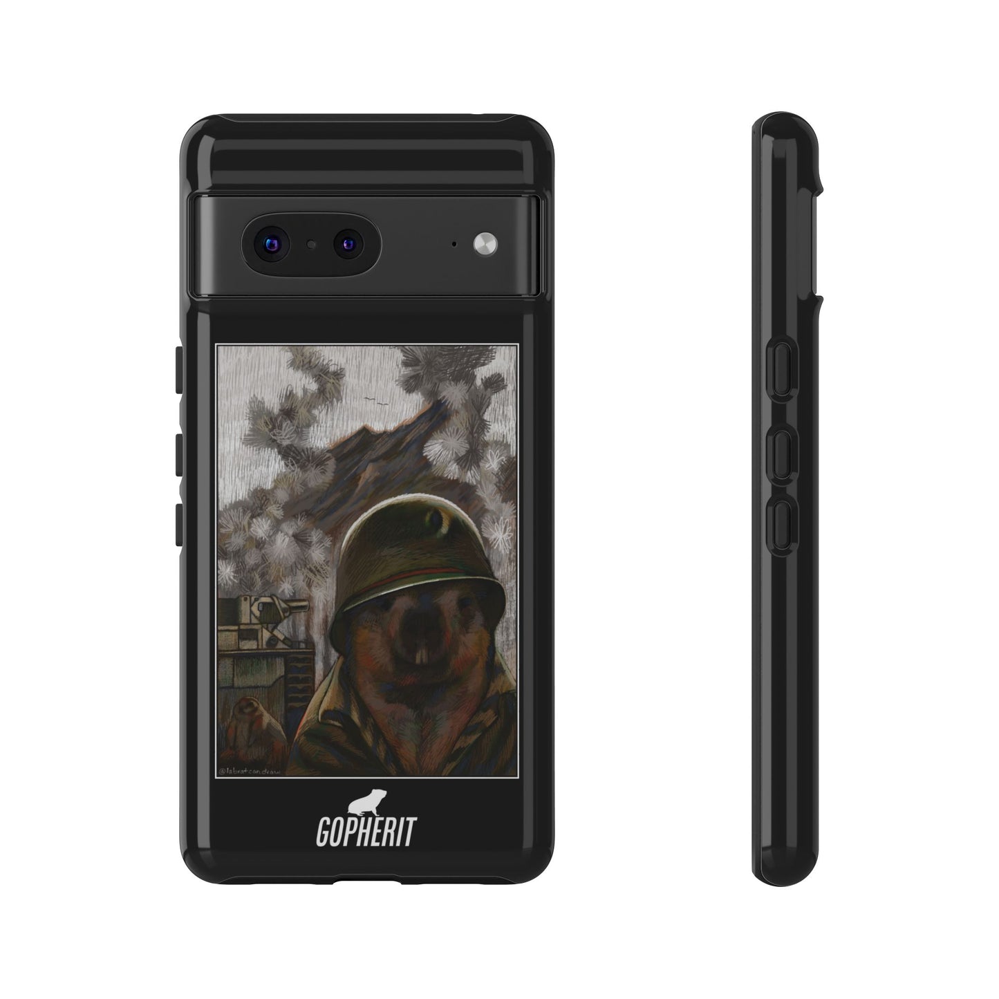 Thousand Marmot Stare - Phone Case