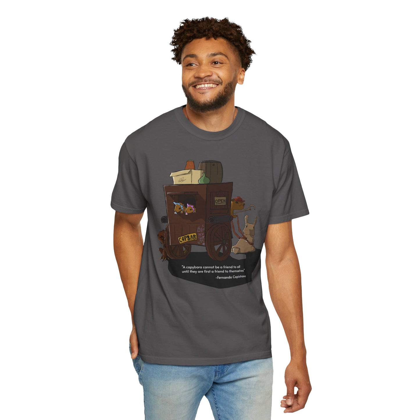 Capybara Caravan - T-Shirt (Front)