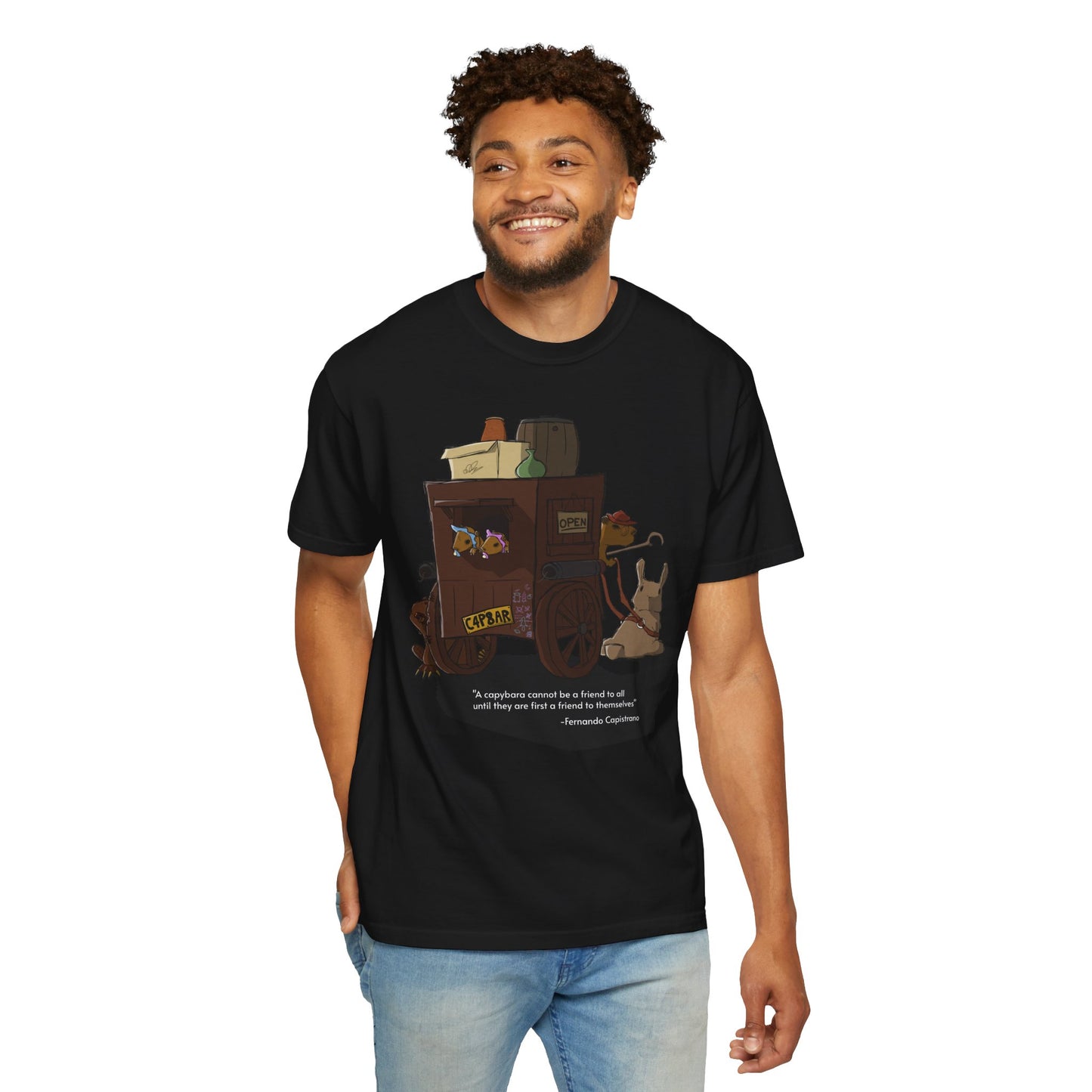 Capybara Caravan - T-Shirt (Front)