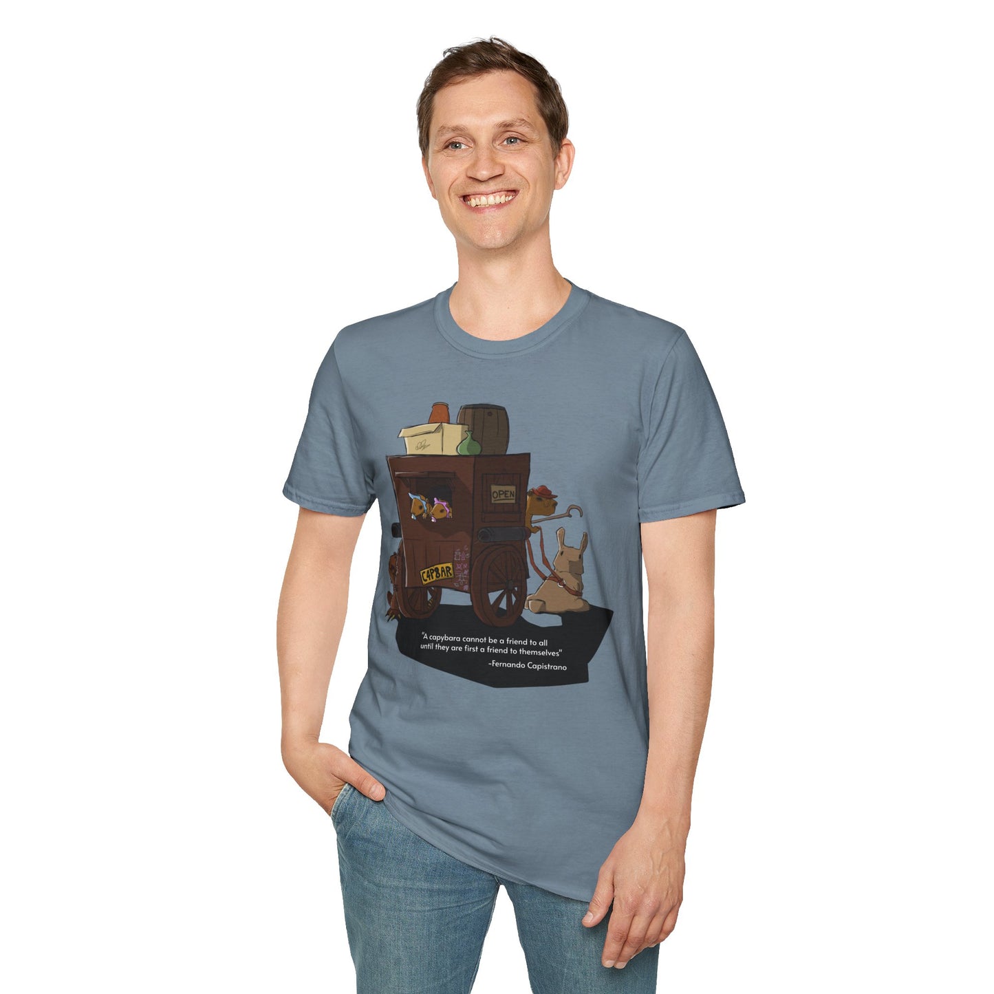 Capybara Caravan - T-Shirt (Front)