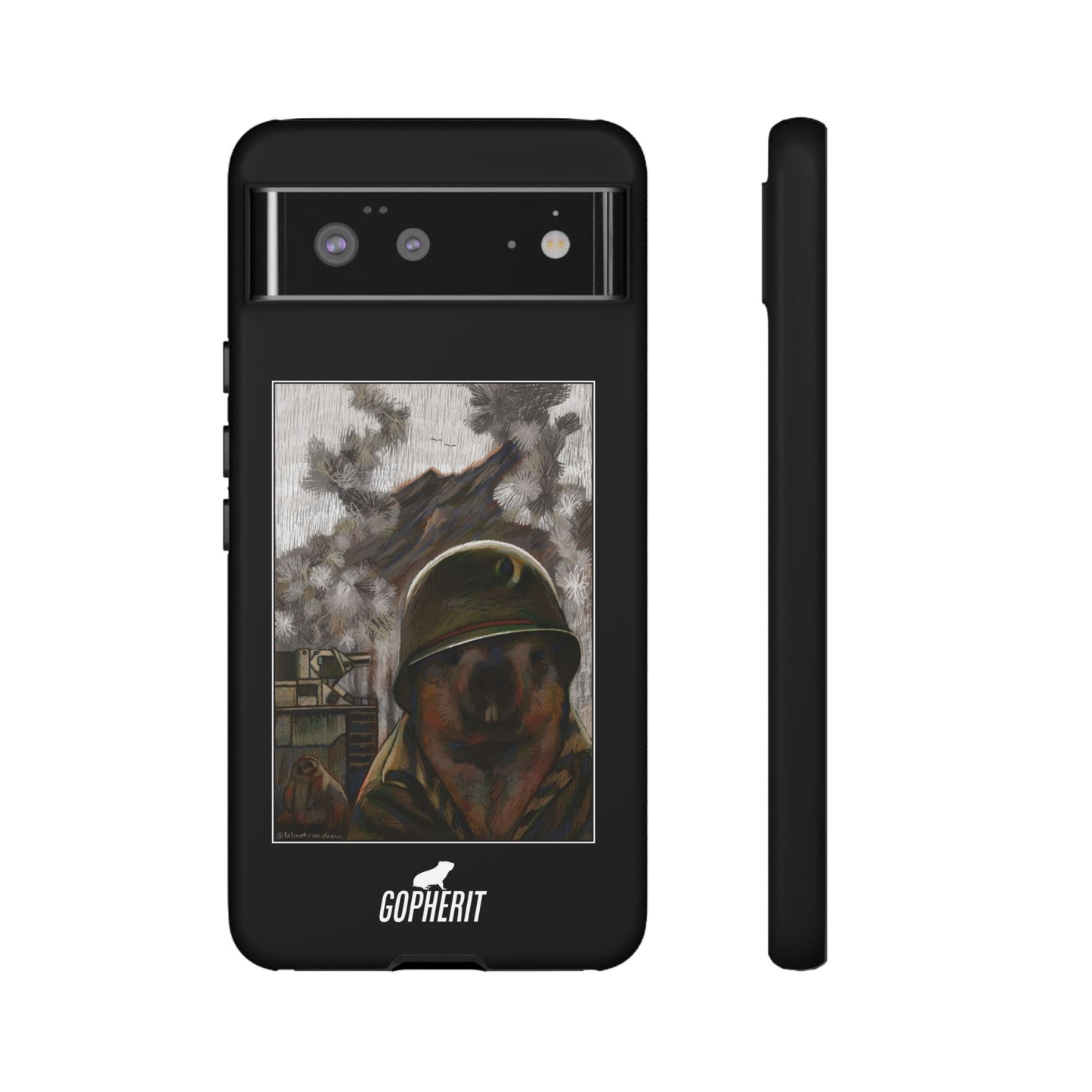 Thousand Marmot Stare - Phone Case