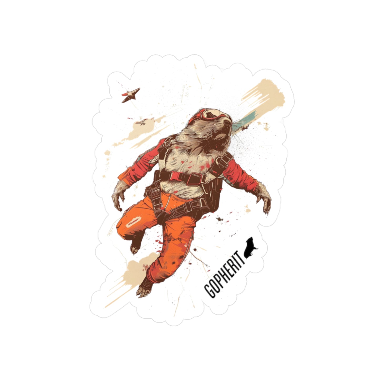 Gopher a Sticker - Gopher Skydiving