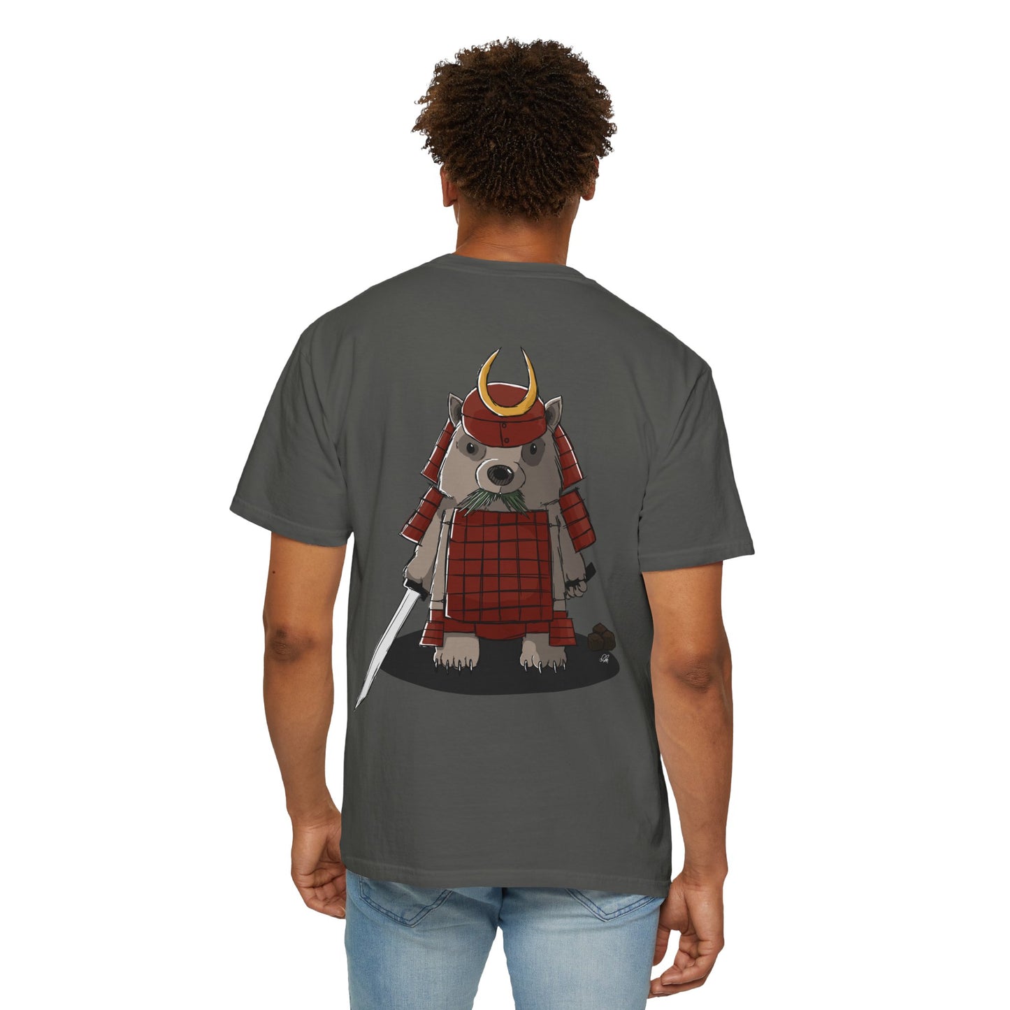 Wombat Samurai - T-Shirt (Back)