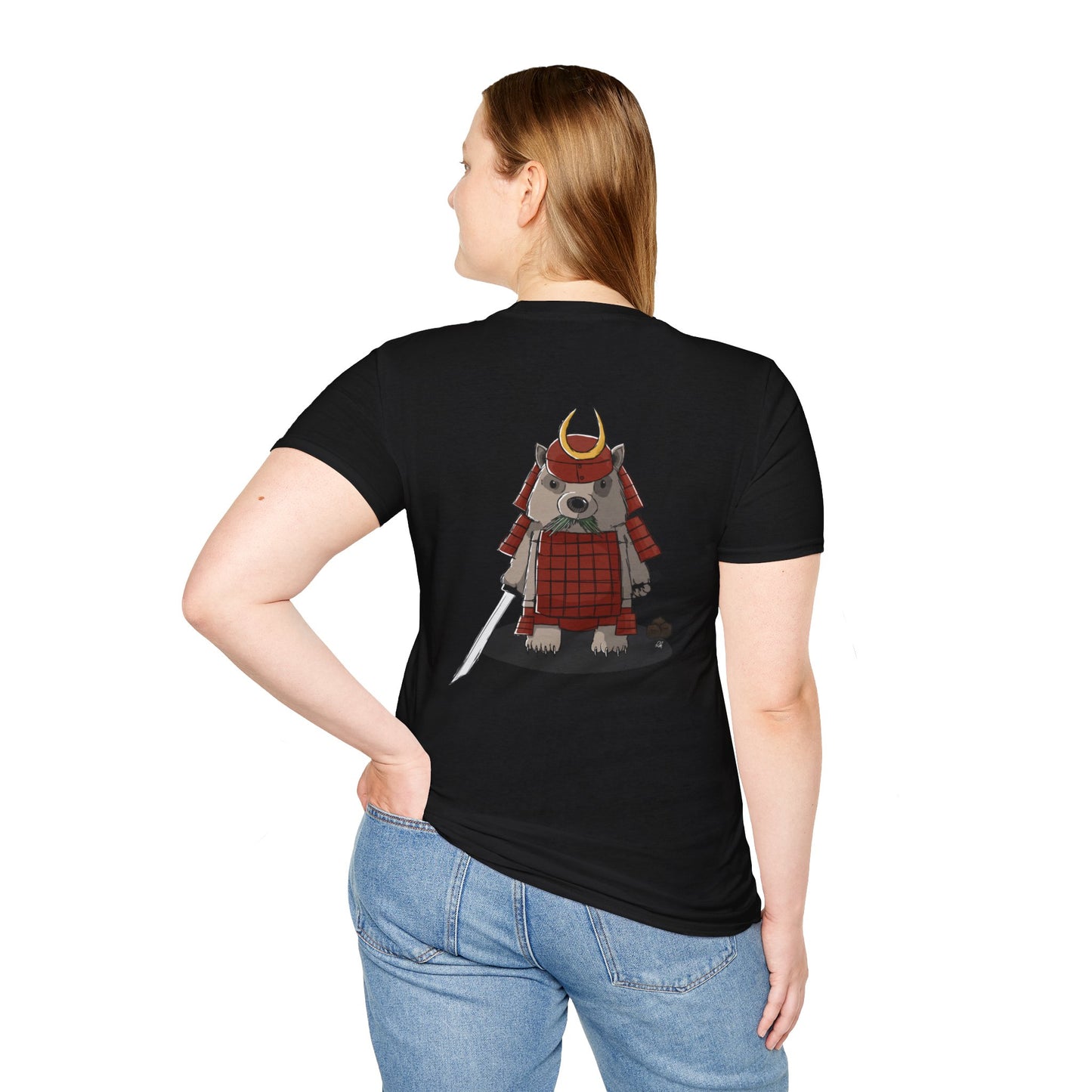 Wombat Samurai - T-Shirt (Back)