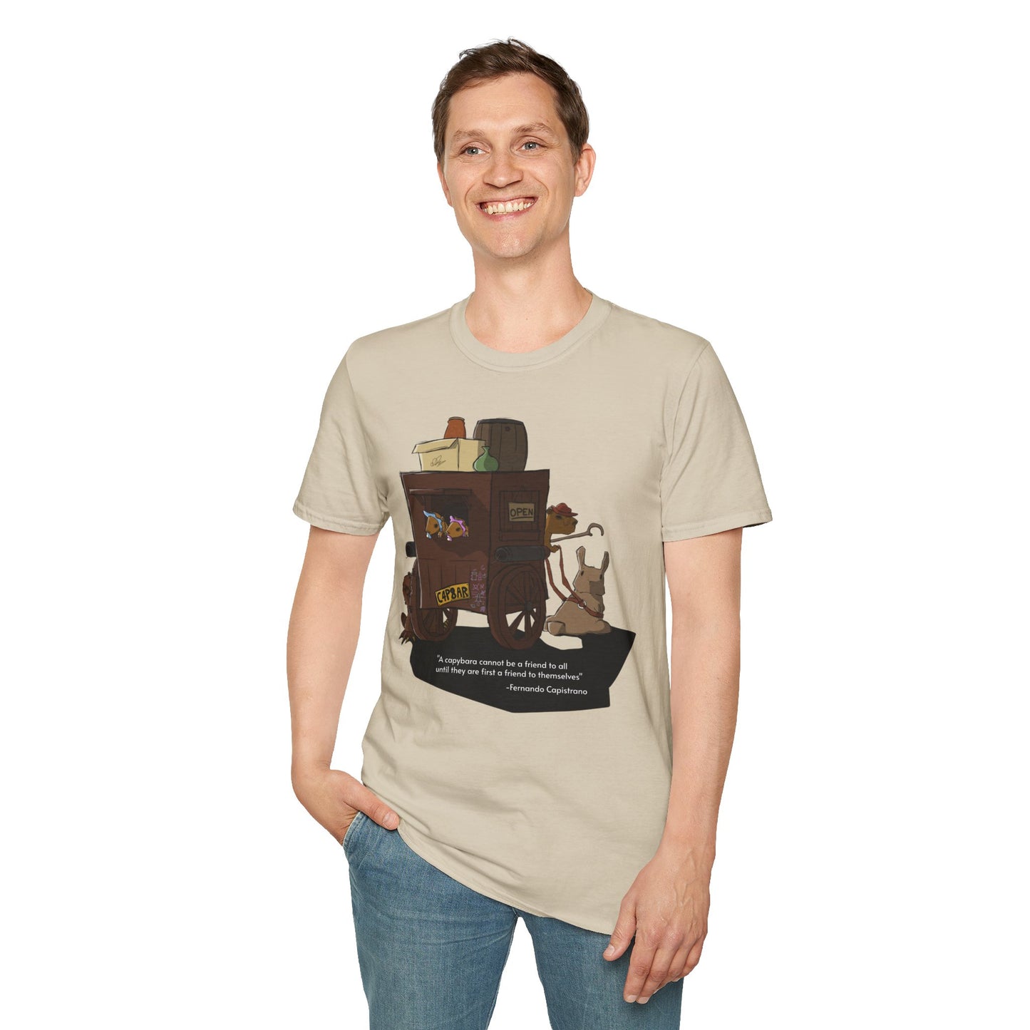 Capybara Caravan - T-Shirt (Front)