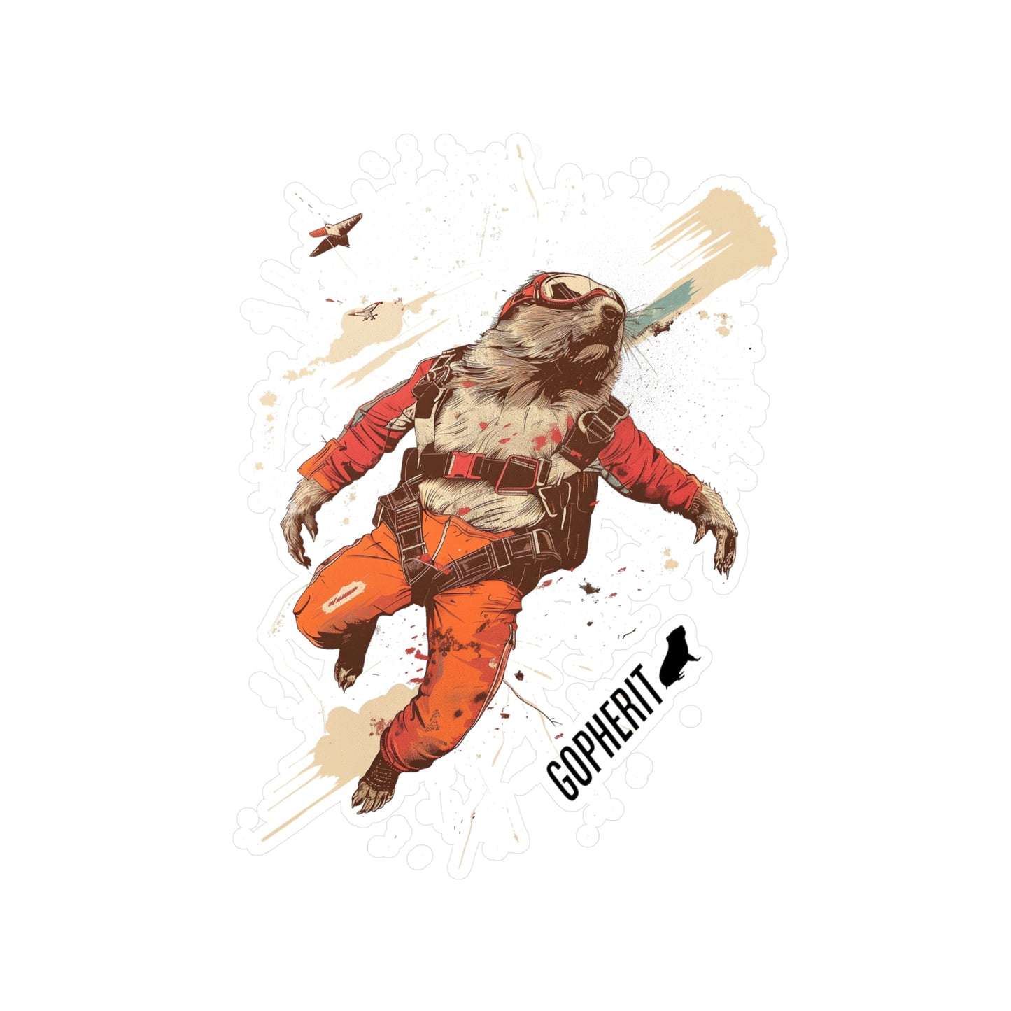 Gopher a Sticker - Gopher Skydiving