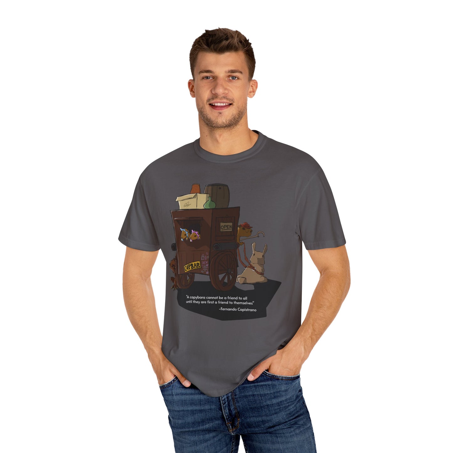 Capybara Caravan - T-Shirt (Front)