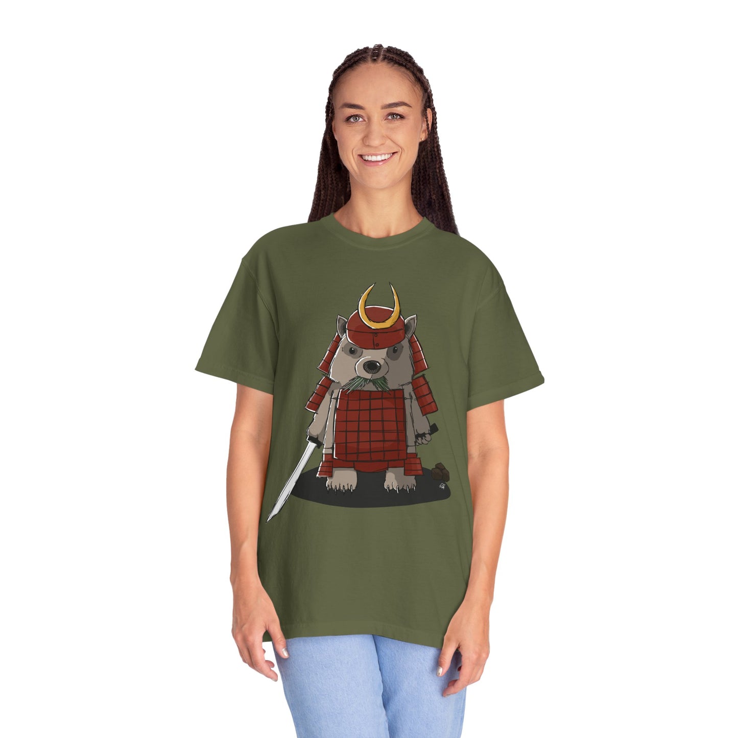 Wombat Samurai - T-Shirt (Front)