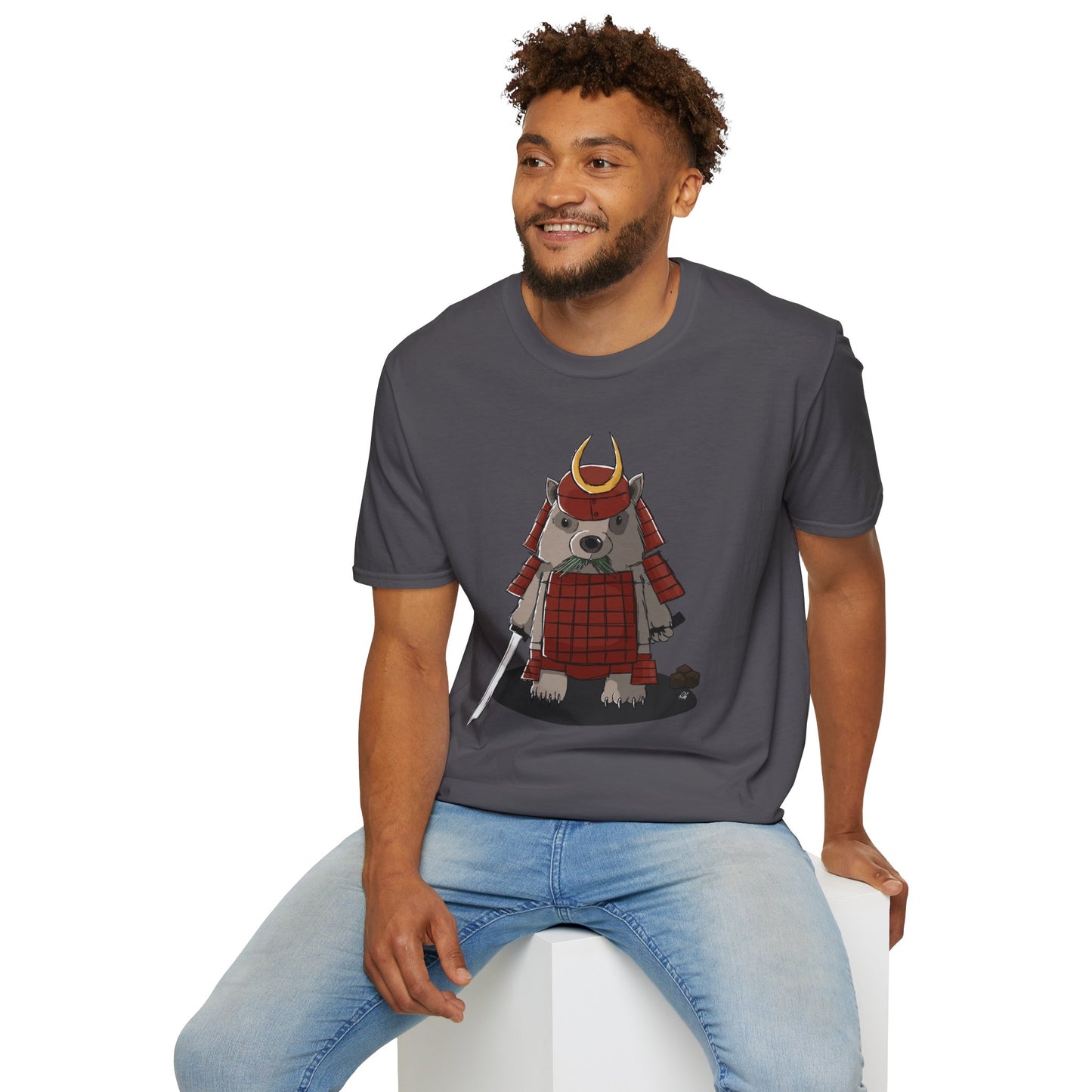 Wombat Samurai - T-Shirt (Front)