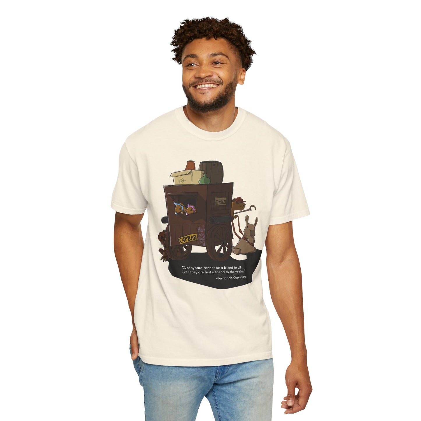 Capybara Caravan - T-Shirt (Front)