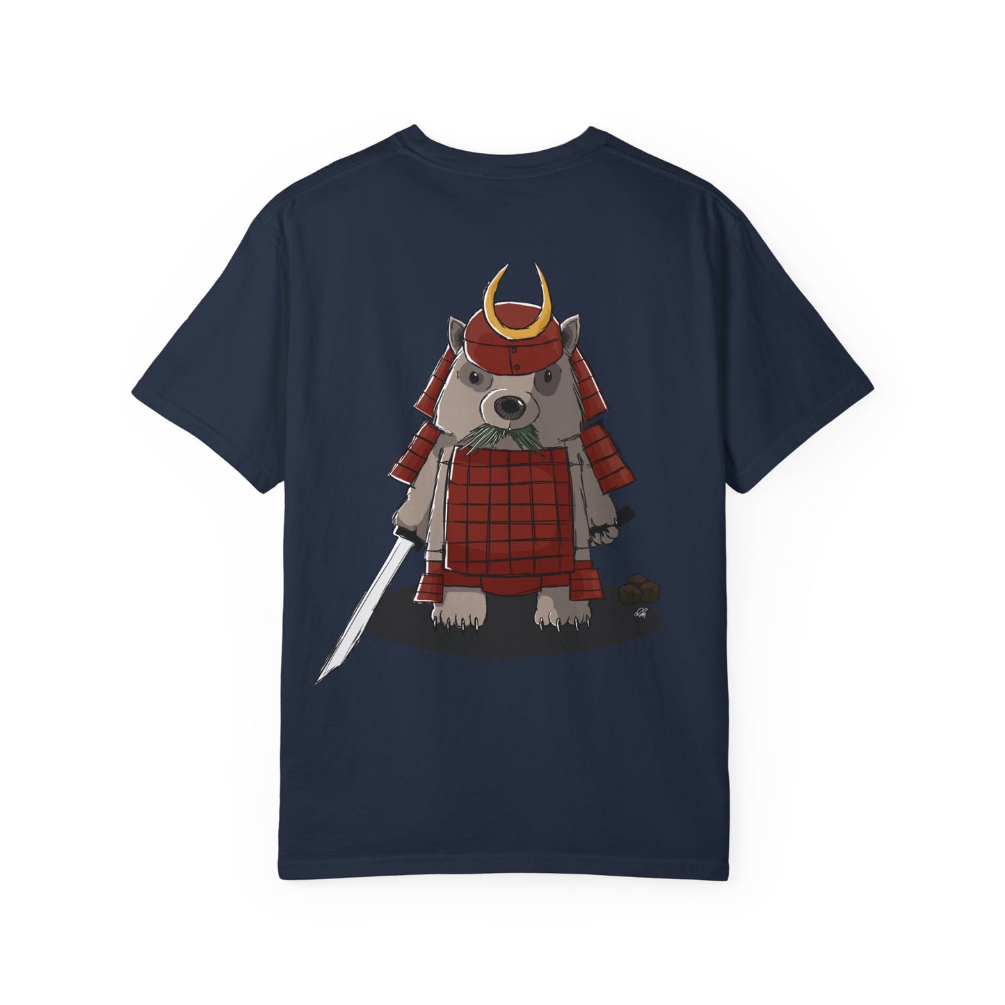 Wombat Samurai - T-Shirt (Back)