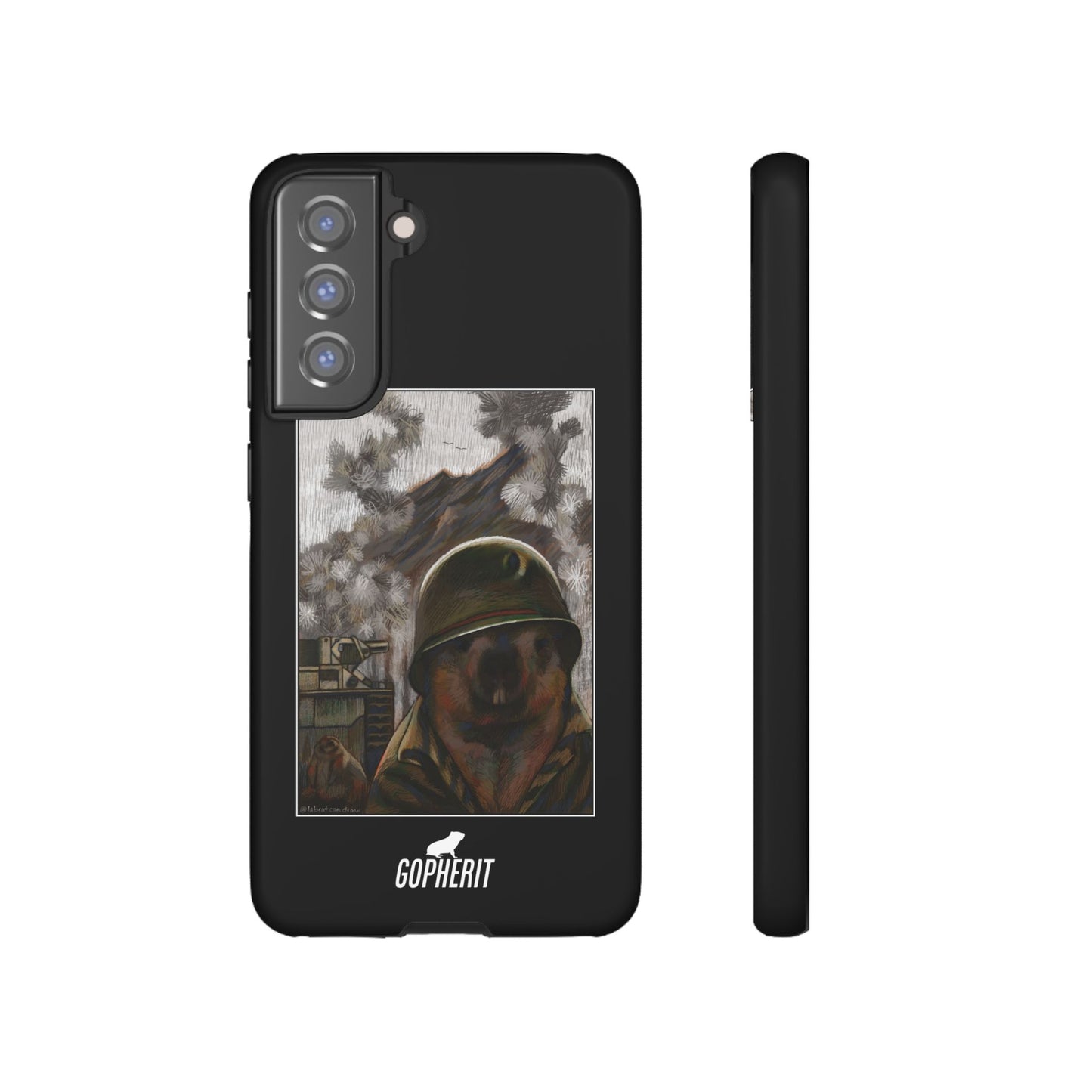 Thousand Marmot Stare - Phone Case