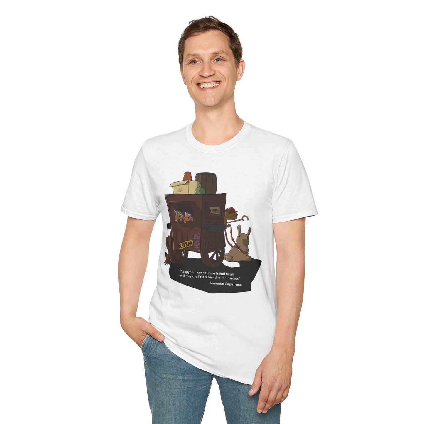 Capybara Caravan - T-Shirt (Front)