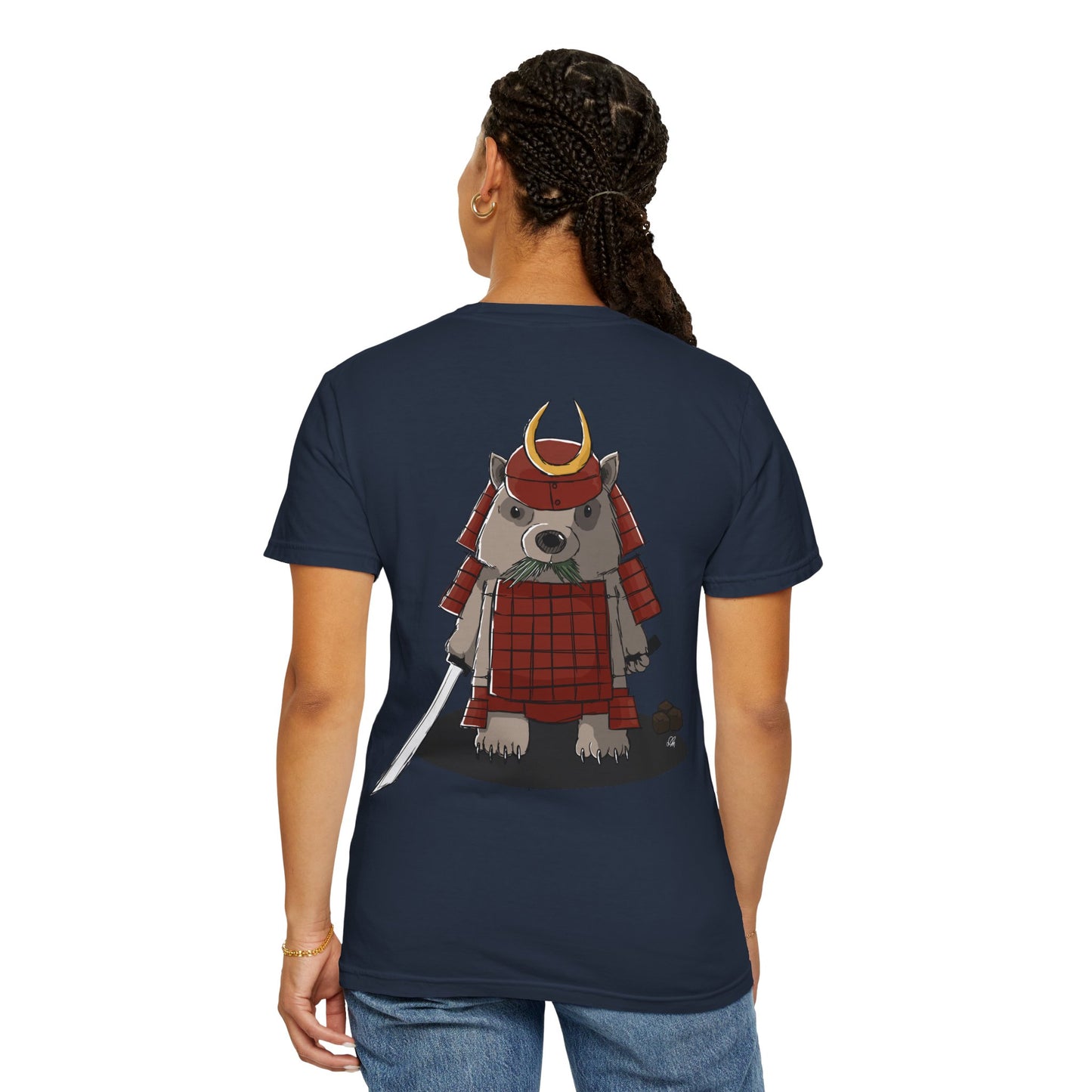 Wombat Samurai - T-Shirt (Back)