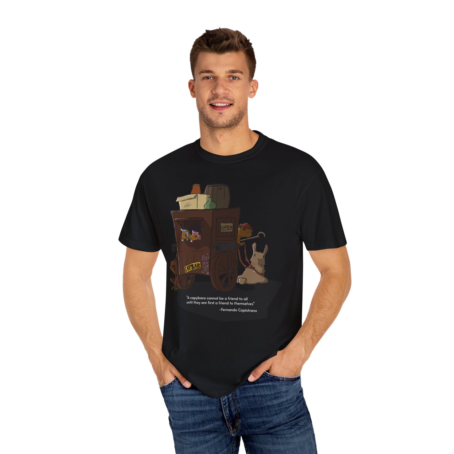 Capybara Caravan - T-Shirt (Front)