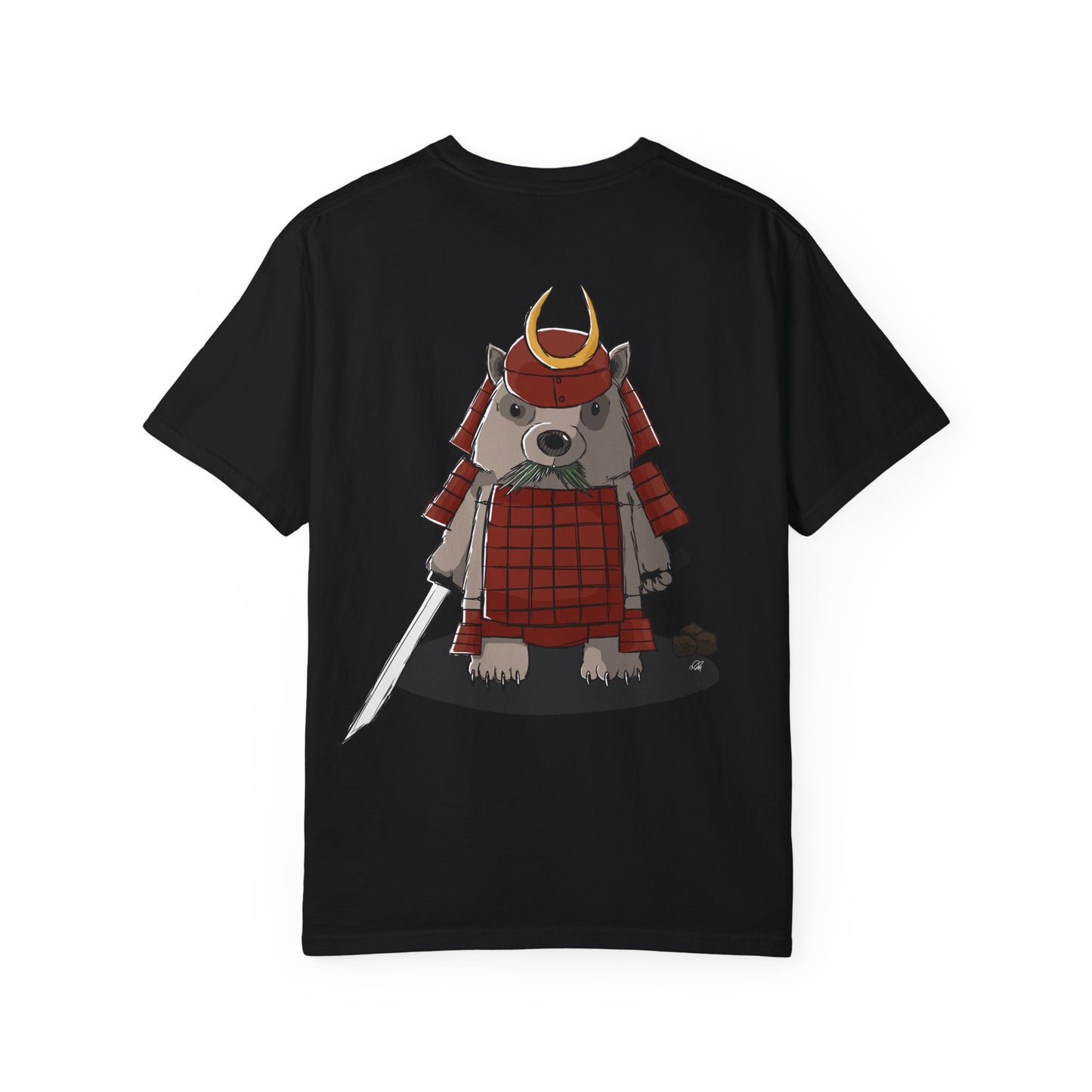 Wombat Samurai - T-Shirt (Back)