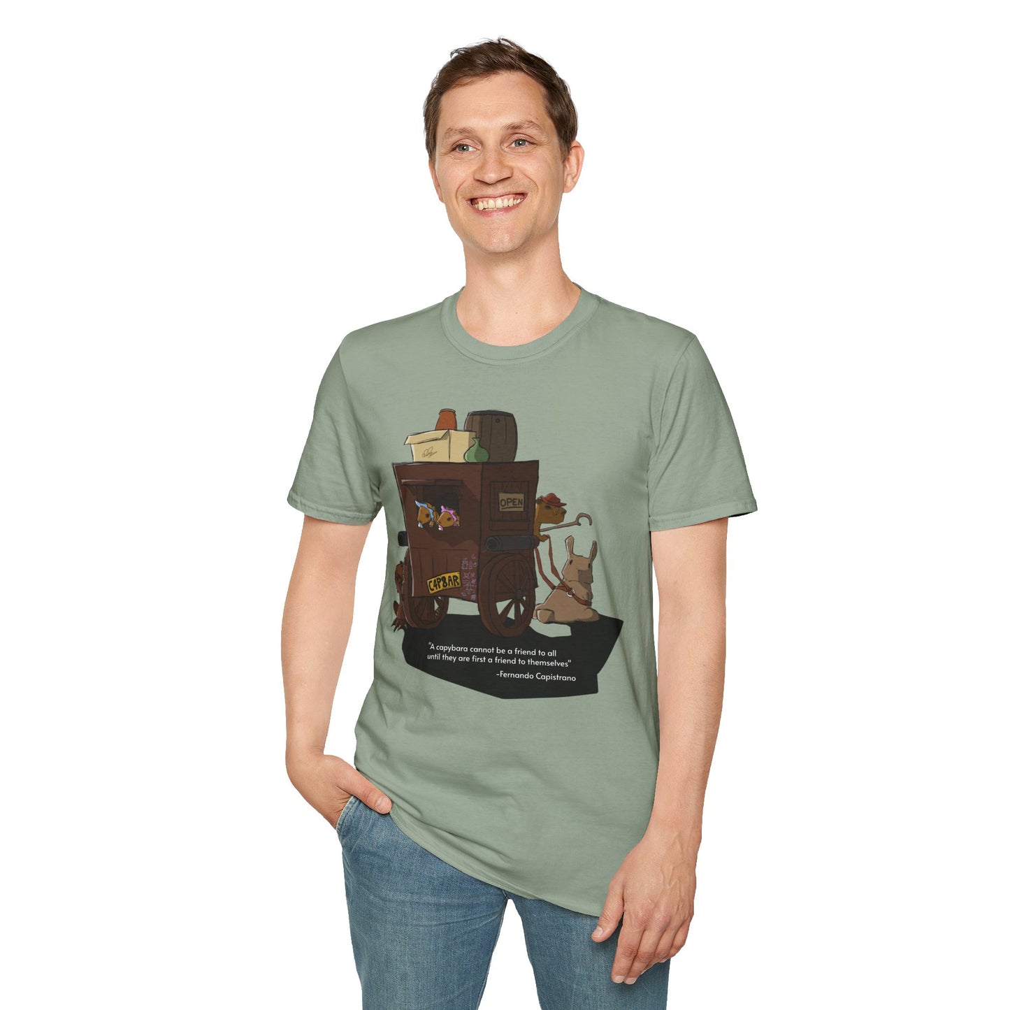 Capybara Caravan - T-Shirt (Front)