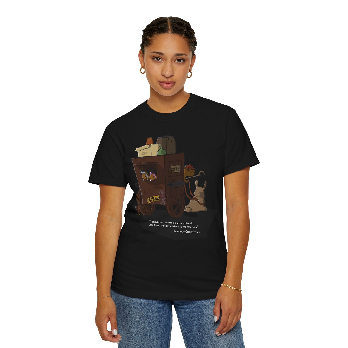 Capybara Caravan - T-Shirt (Front)