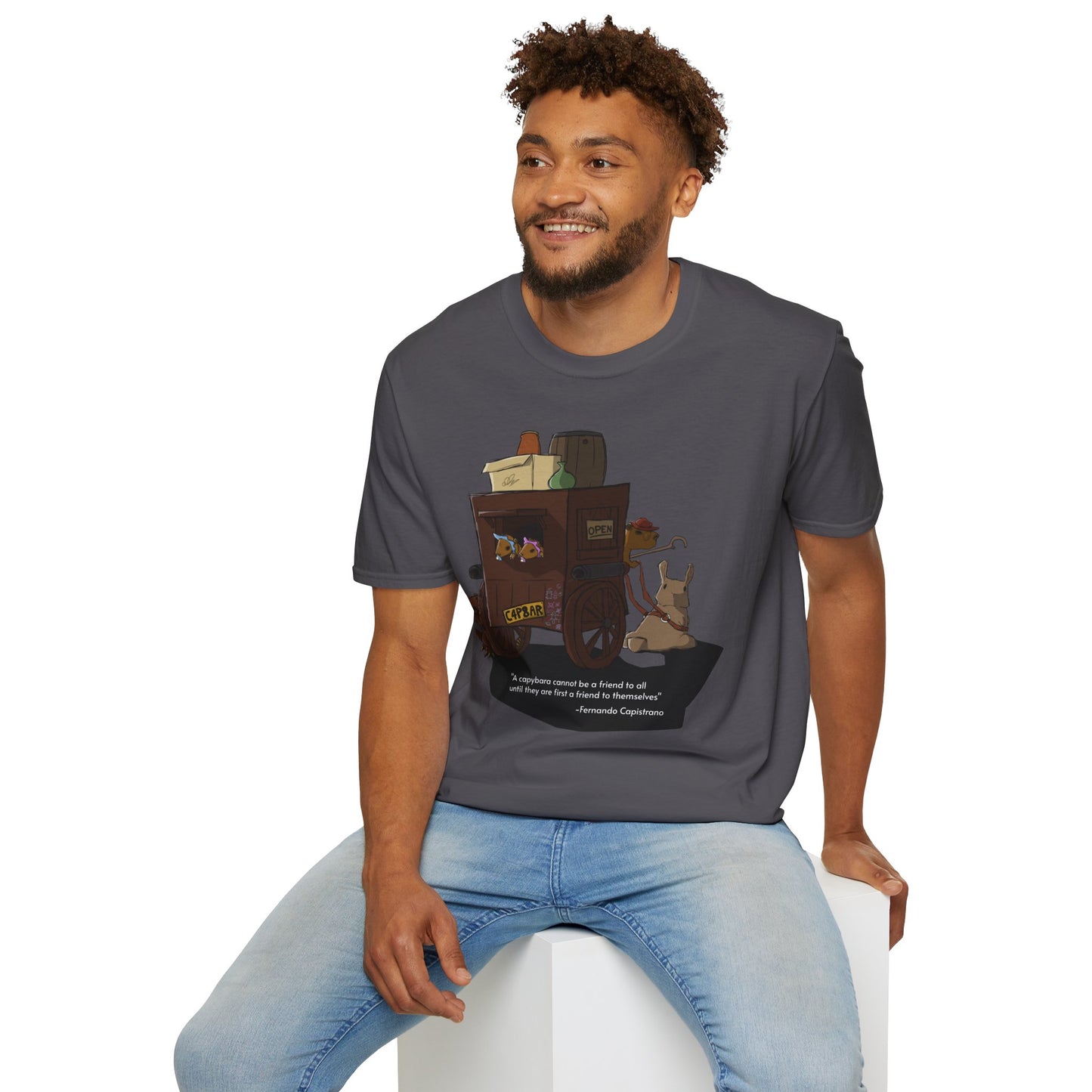 Capybara Caravan - T-Shirt (Front)