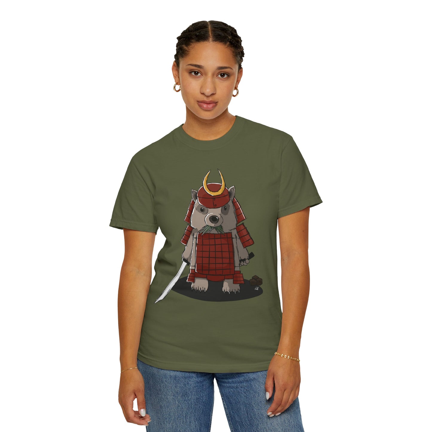 Wombat Samurai - T-Shirt (Front)