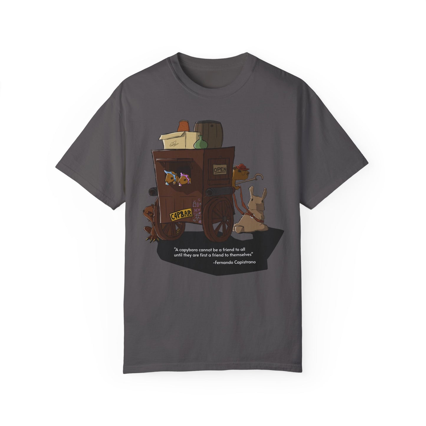 Capybara Caravan - T-Shirt (Front)