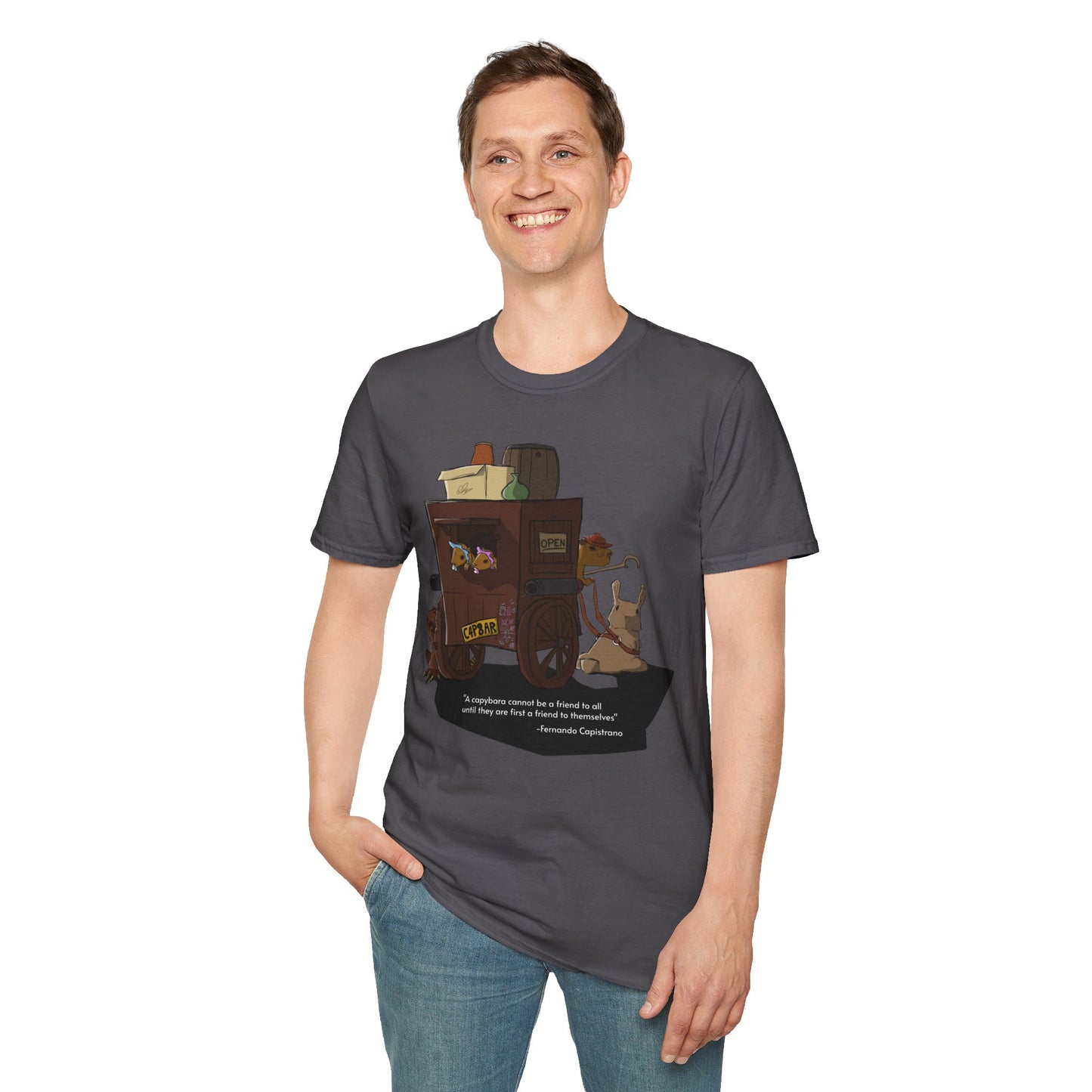 Capybara Caravan - T-Shirt (Front)