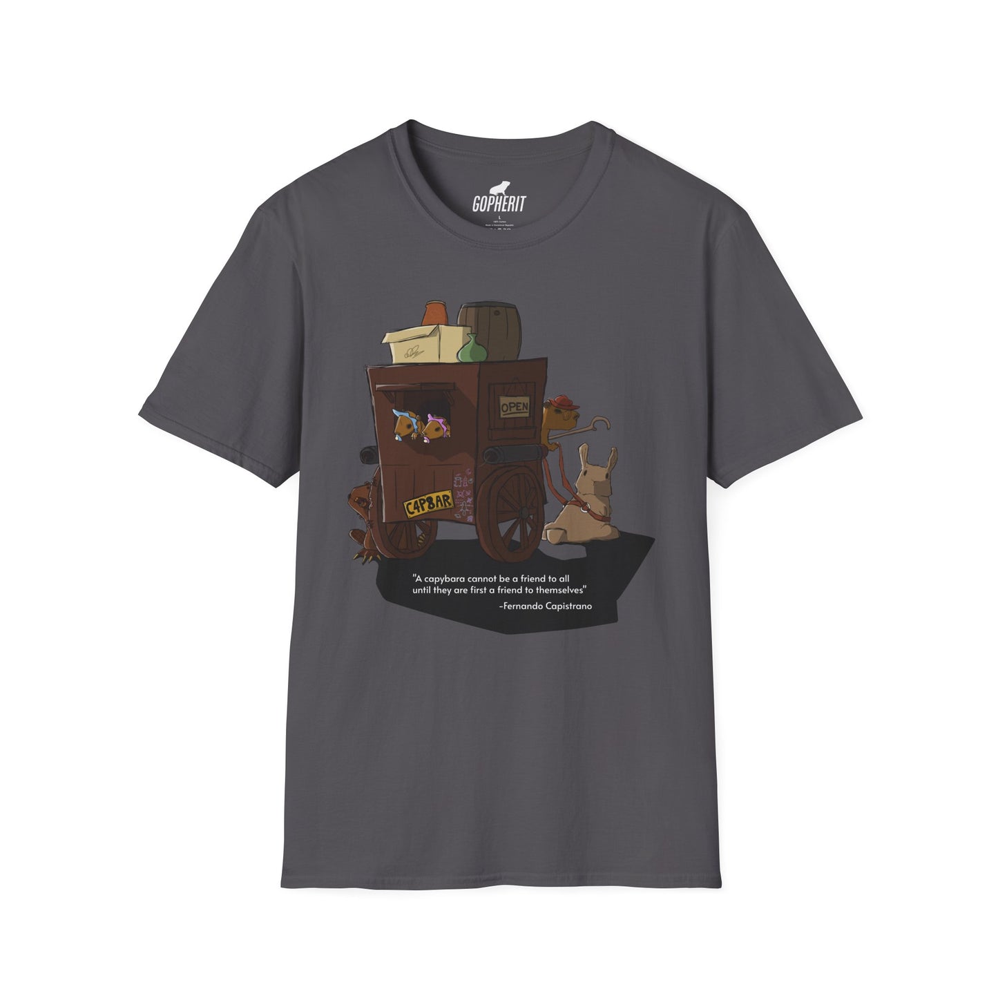 Capybara Caravan - T-Shirt (Front)