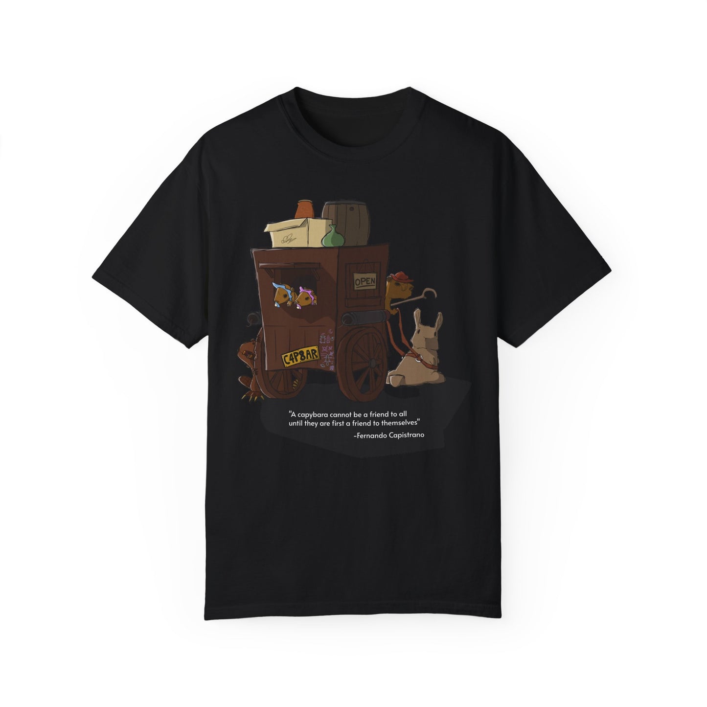 Capybara Caravan - T-Shirt (Front)