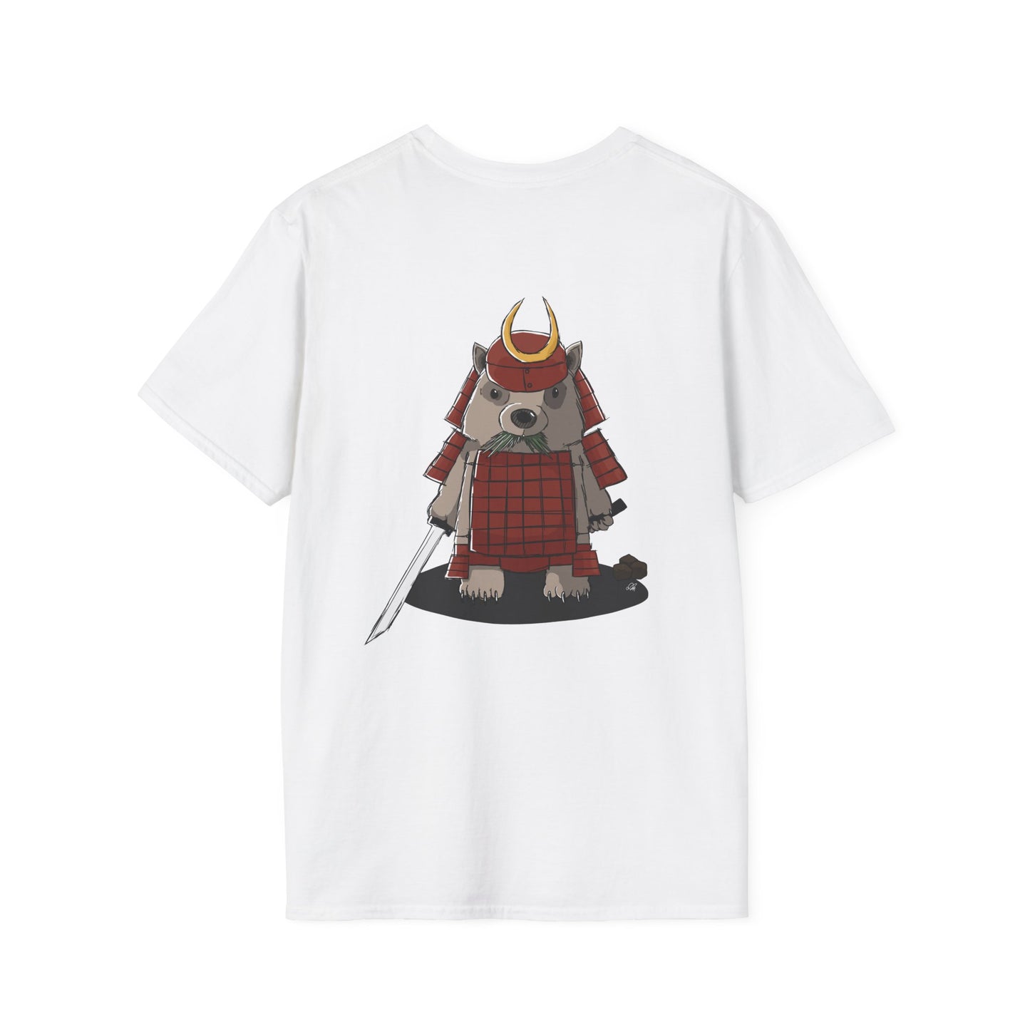 Wombat Samurai - T-Shirt (Back)