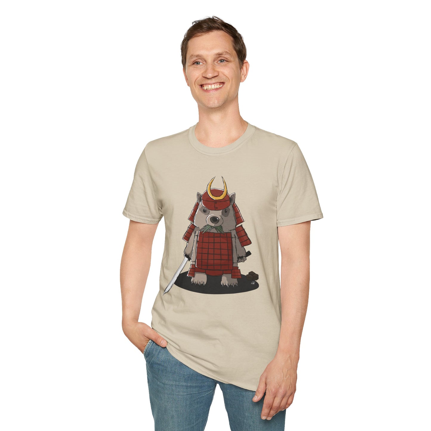 Wombat Samurai - T-Shirt (Front)