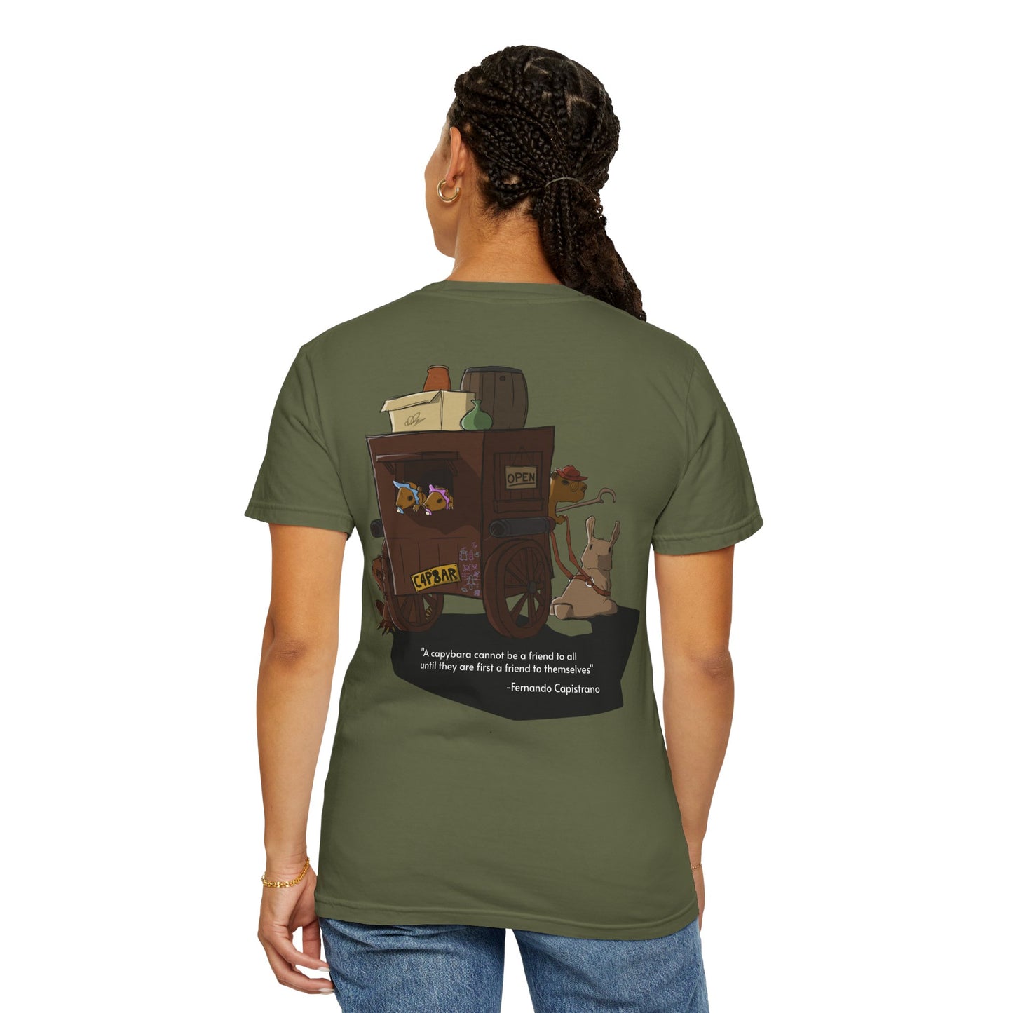 Capybara Caravan - T-Shirt (Back)