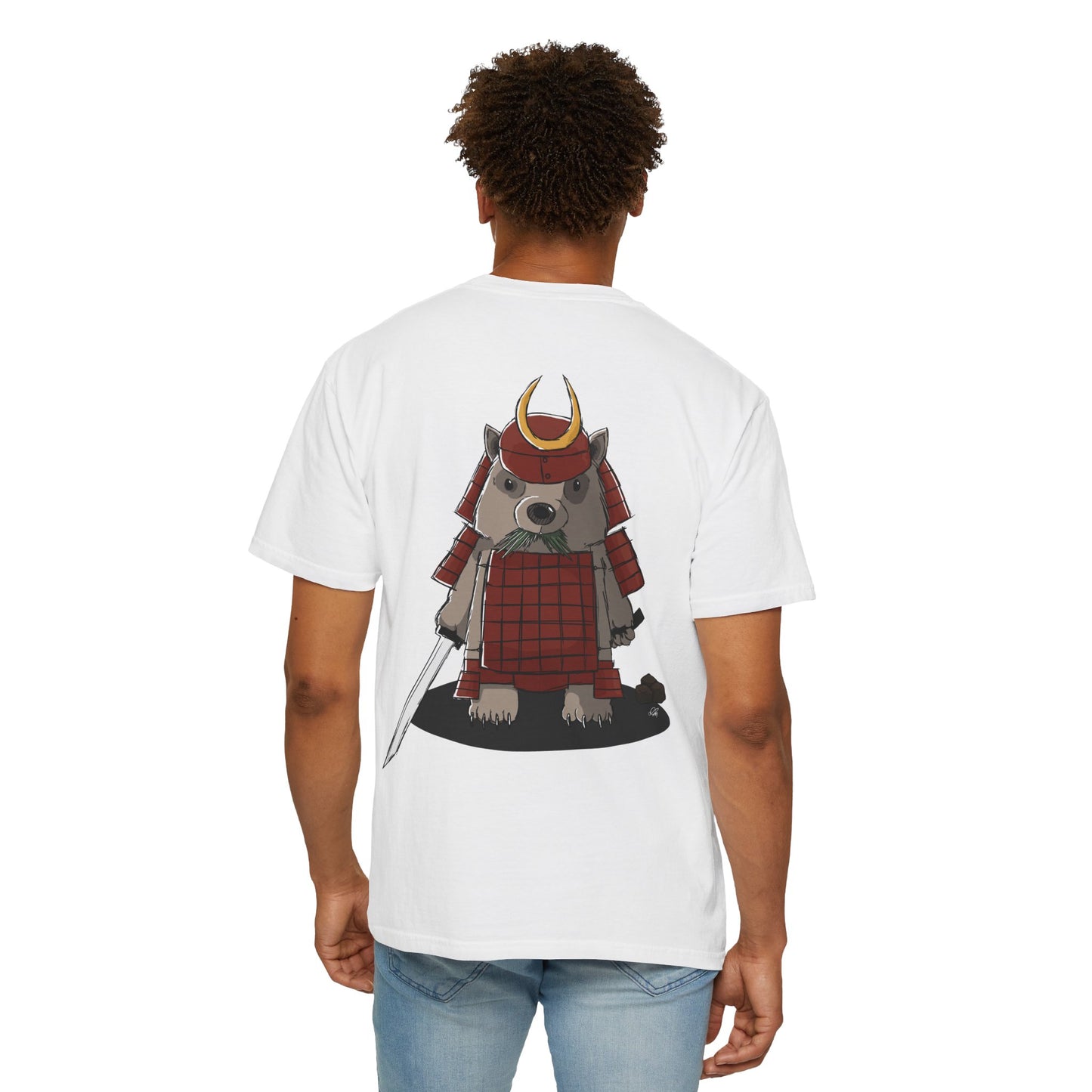 Wombat Samurai - T-Shirt (Back)